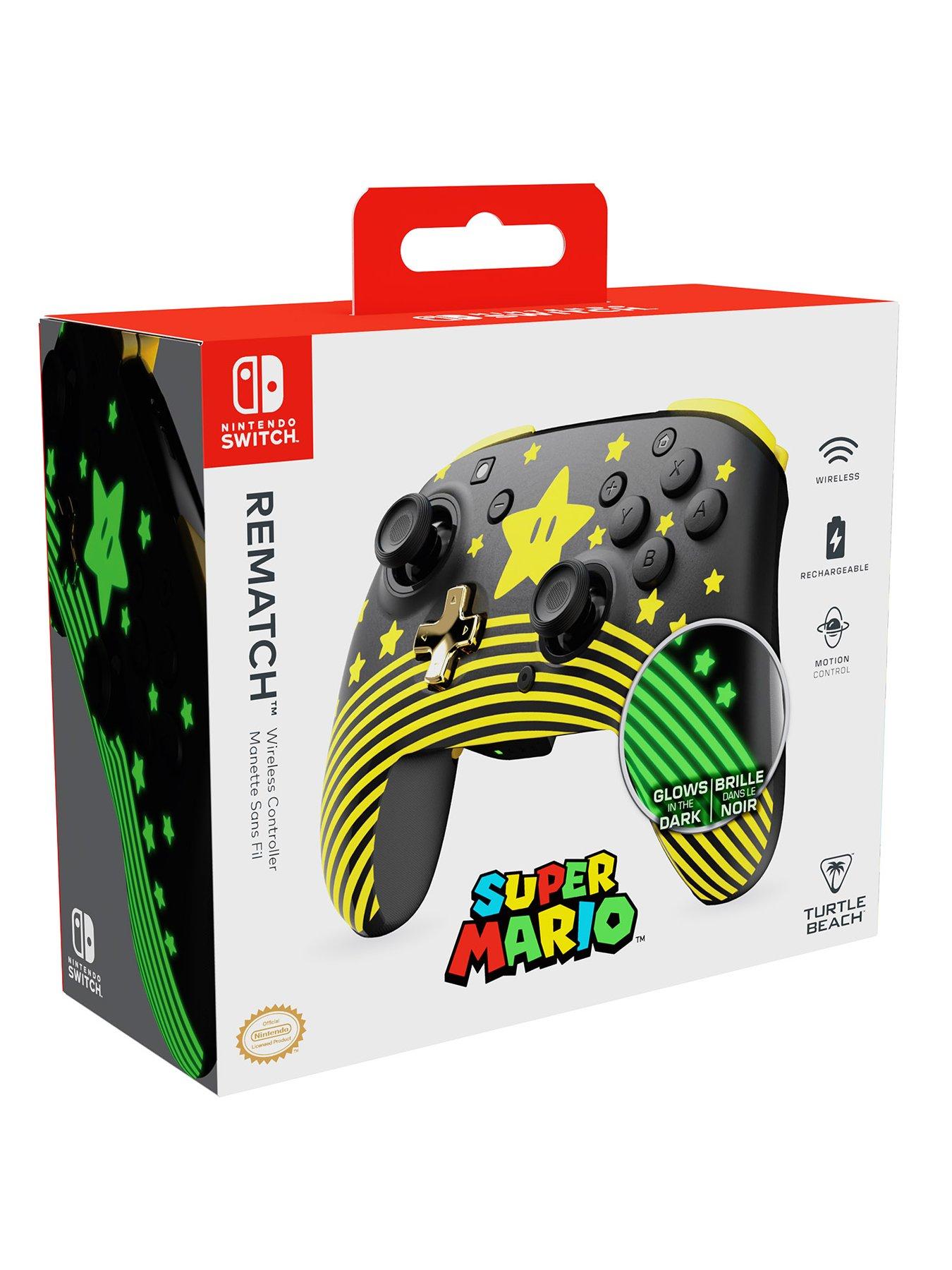 stillFront image of turtle-beach-rematch-nintendo-switch-wireless-super-mario-star