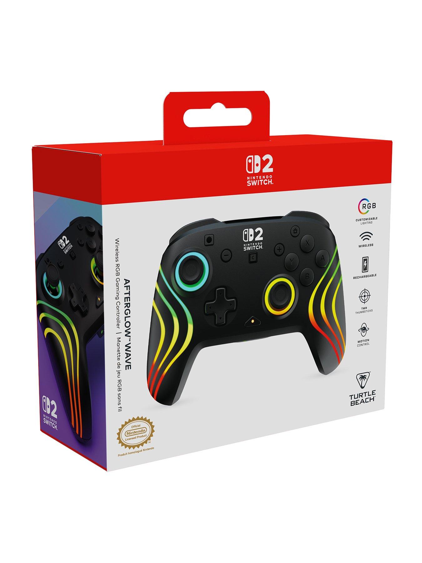 stillFront image of turtle-beach-afterglow-wave-wireless-rgb-gaming-controller-for-nintendo-switch-2-black