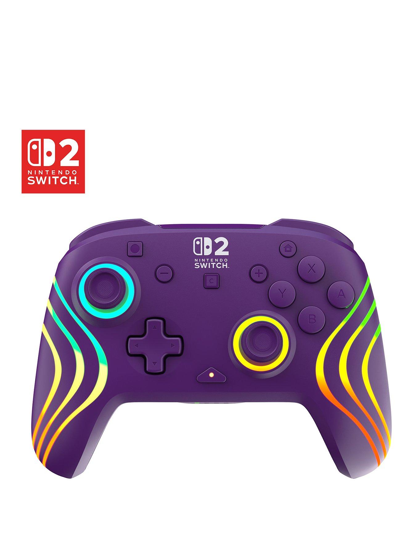 front image of turtle-beach-afterglow-wave-wireless-nintendo-switch-2-purple