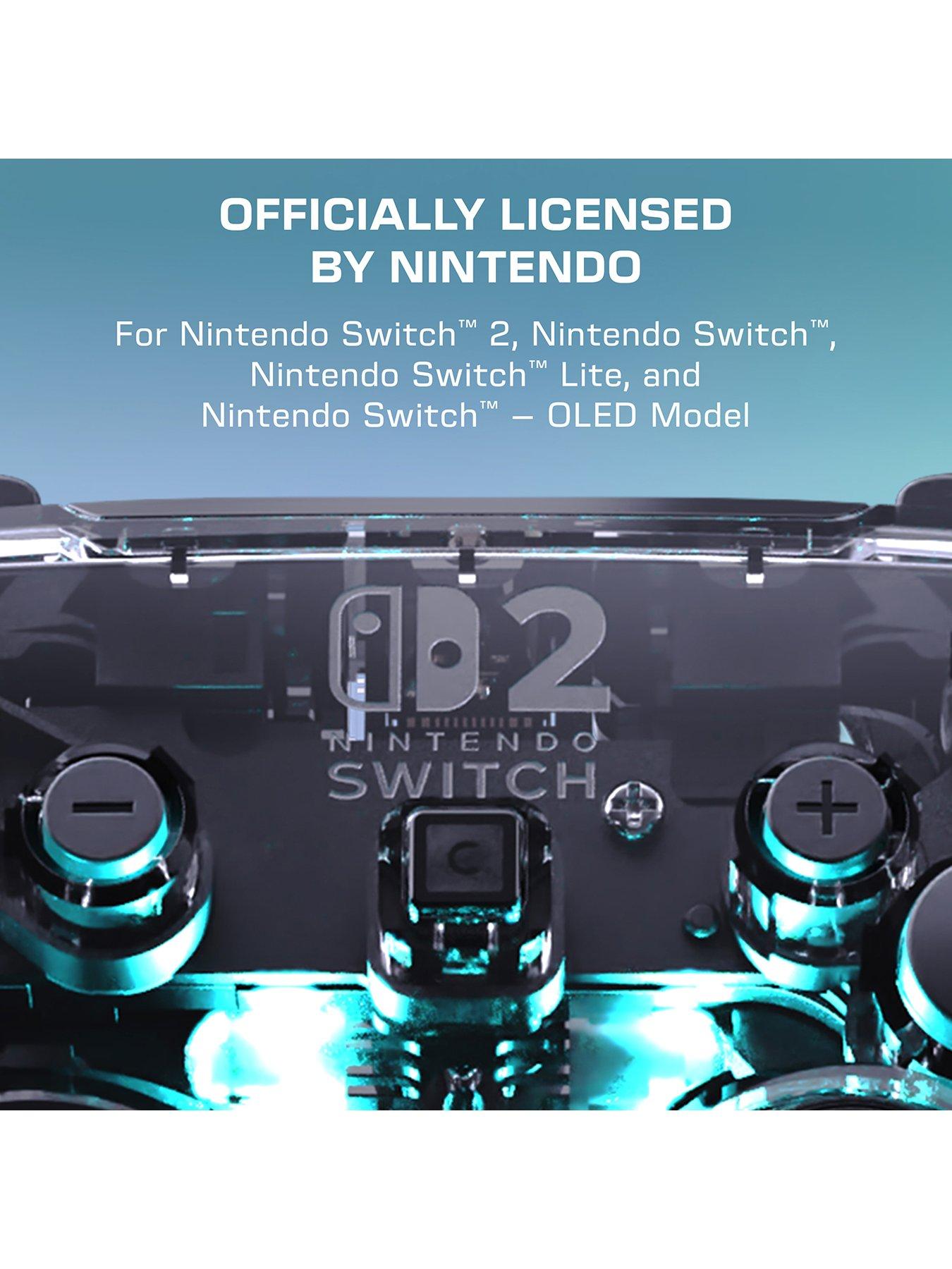  image of turtle-beach-afterglow-wireless-rgb-gaming-controller-for-nintendo-switch-2-clear