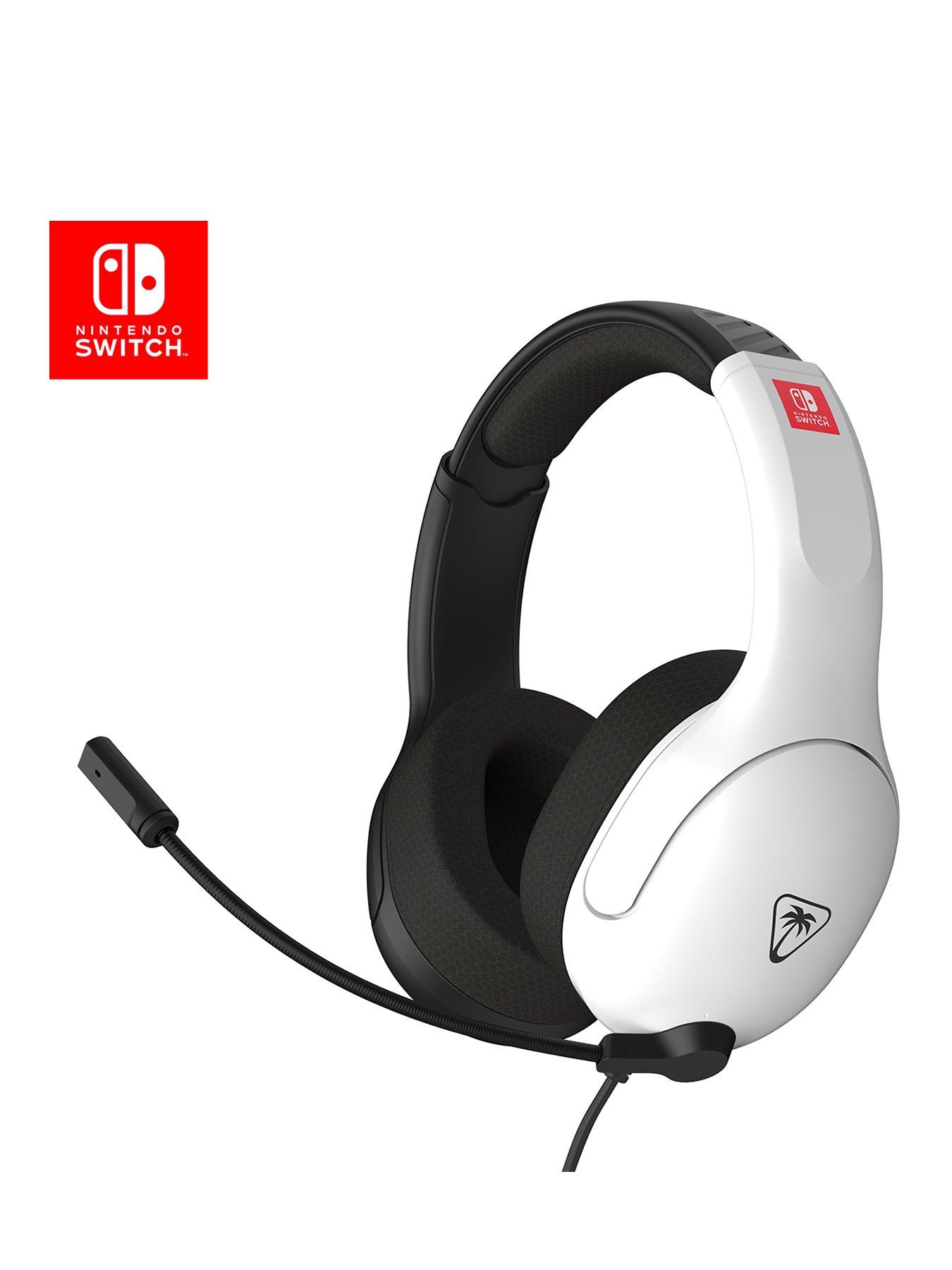 Turtle Beach Airlite Fit Wired Gaming Headset for Nintendo Switch - Black  &  White