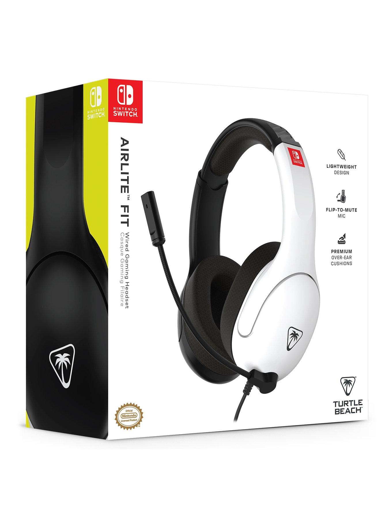 stillFront image of turtle-beach-airlite-fit-wired-gaming-headset-for-nintendo-switch-black-amp-white