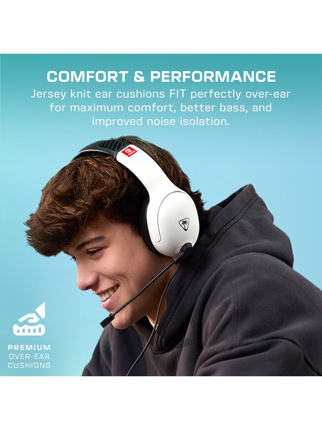  image of turtle-beach-airlite-fit-wired-gaming-headset-for-nintendo-switch-black-amp-white