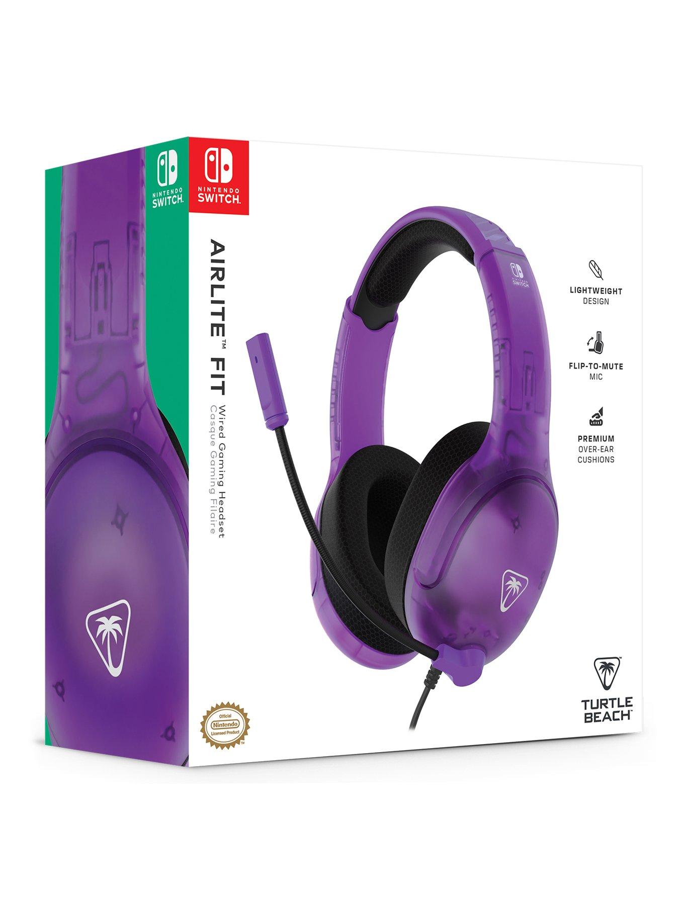  image of turtle-beach-airlite-fit-headset-ns-ghost-purple