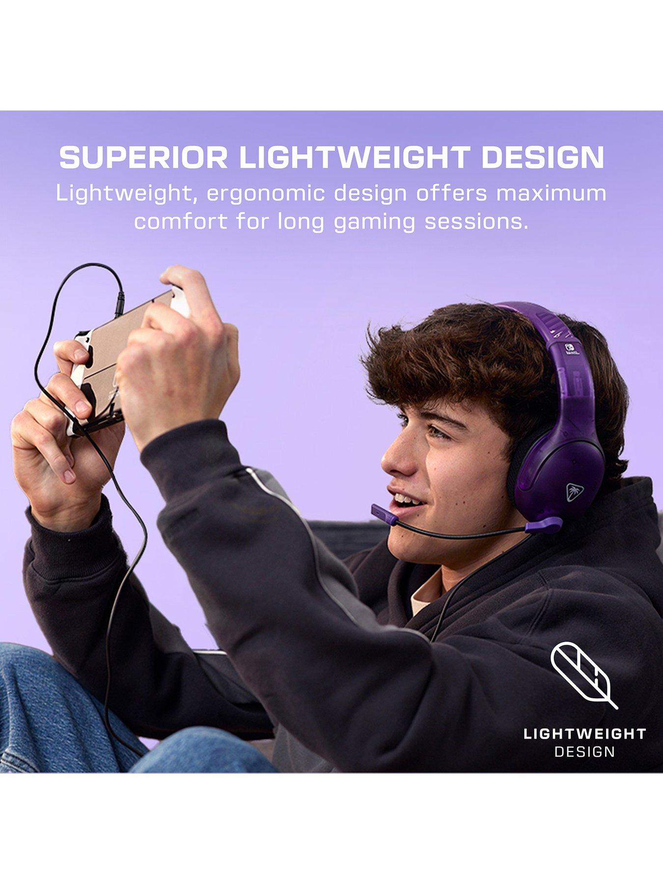  image of turtle-beach-airlite-fit-headset-ns-ghost-purple