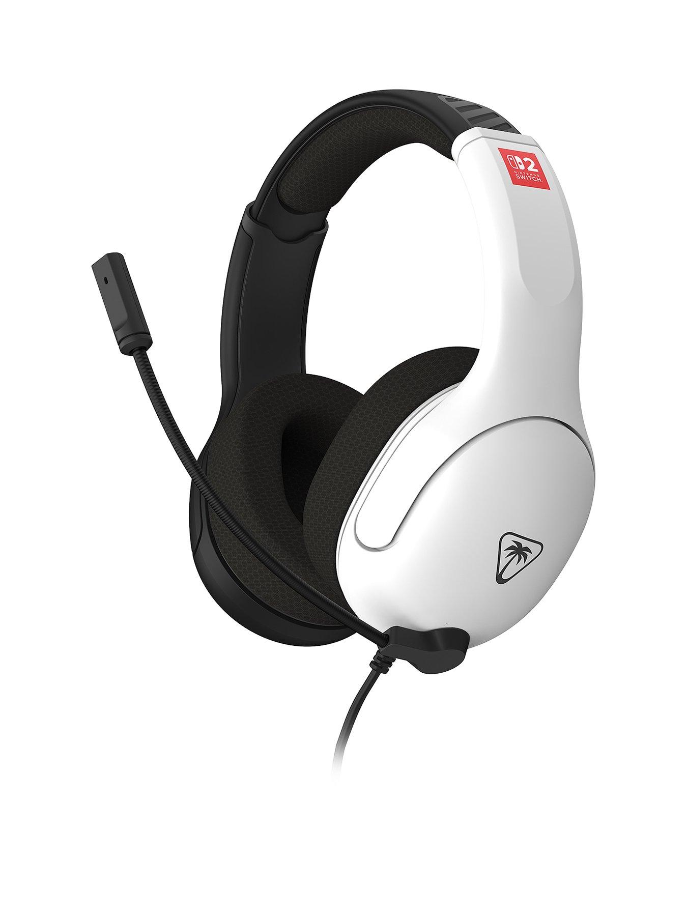 Turtle Beach Airlite Fit Wired Gaming Headset for Nintendo Switch 2 - Black  &  White