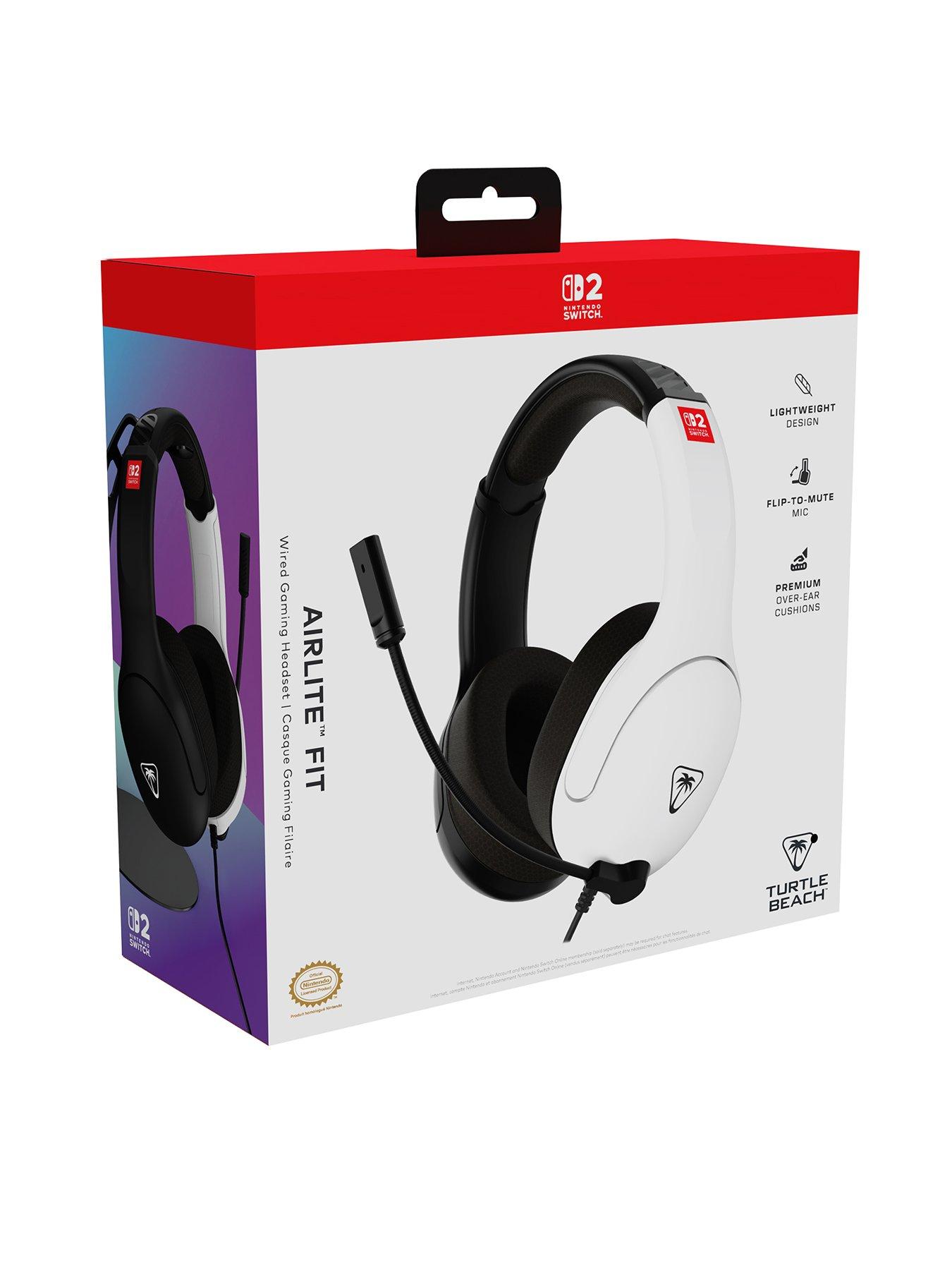 Image 2 of 8 of Turtle Beach Airlite Fit Nintendo Switch 2 Headset Black &amp; White