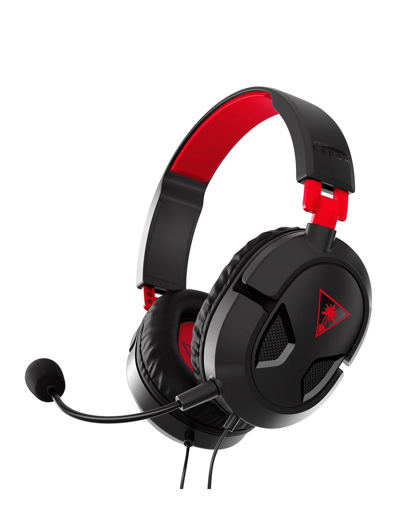Turtle Beach Recon 50 Wired Gaming Headset for PC - Black  &  Red