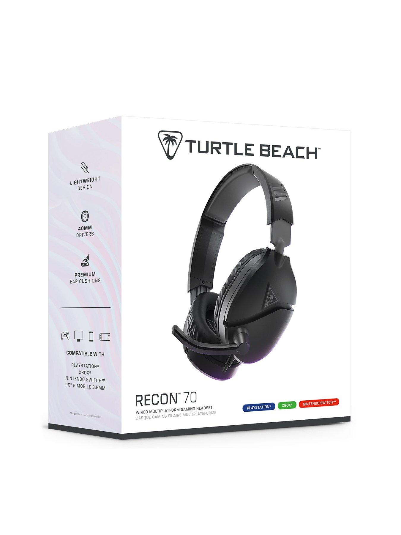 image of turtle-beach-recon-70-wired-multi-platform-headset-for-xbox-playstation-amp-pc-black