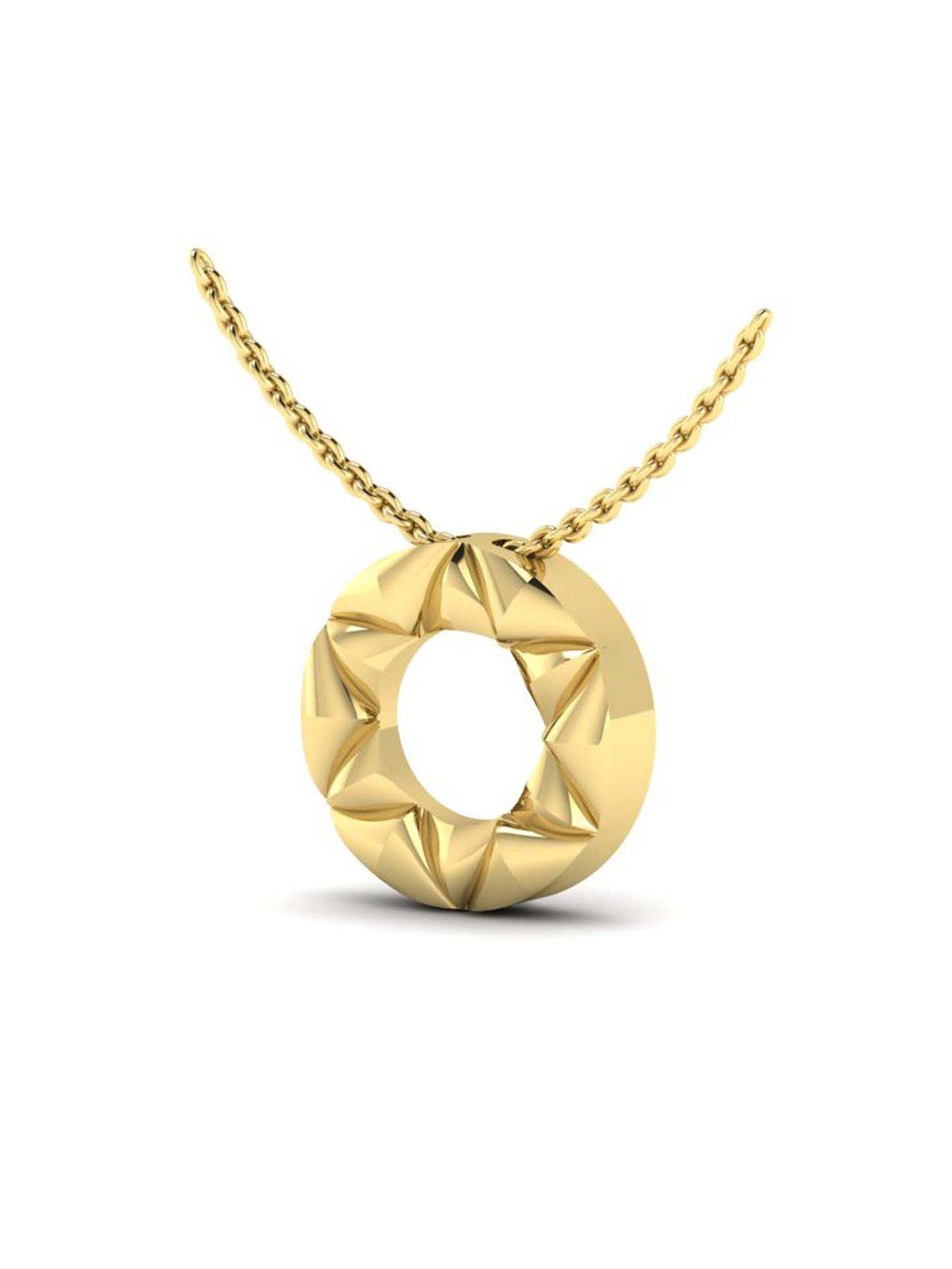  image of kleora-pyramid-modern-electrum-pyramid-circle-pendant