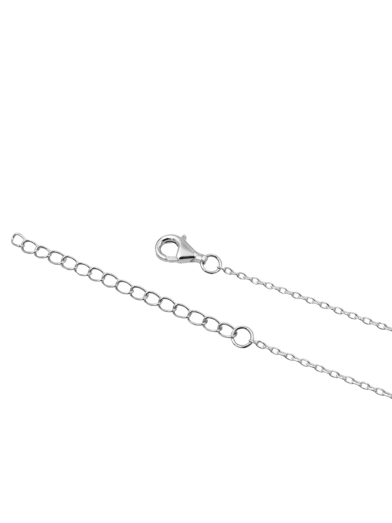 Image 3 of 3 of The Edit HS Teardrop Sterling Teardrop Pendant Necklace - Silver