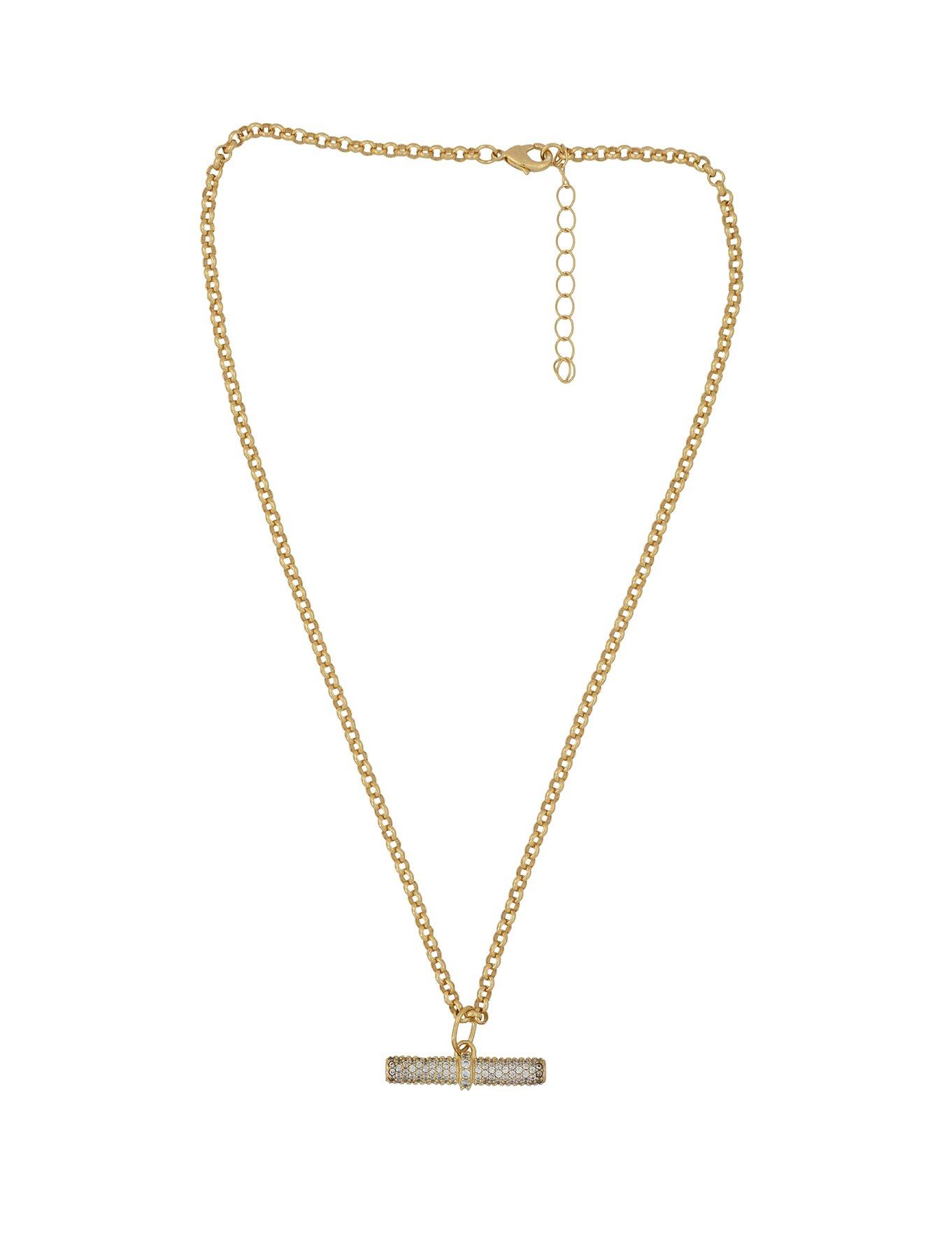 the-edit-hs-edit-t-bar-18ct-yellow-gold-plated-large-cubic-zirconia-t-bar-pendant-necklace