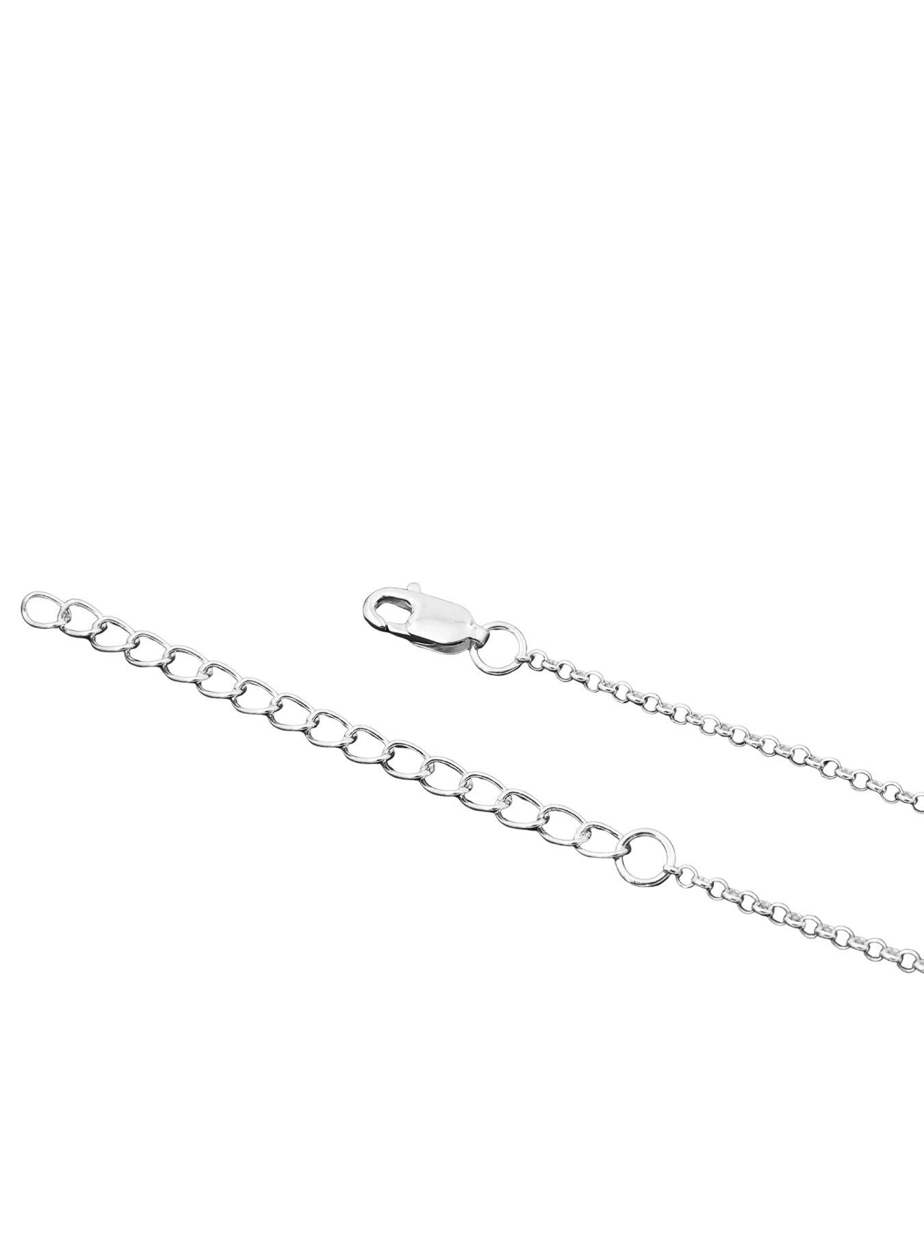 Image 3 of 3 of The Edit Hs 18Ct Gold Plate &amp; Sterling Silver T-Bar Pendant Necklace - Two Tone