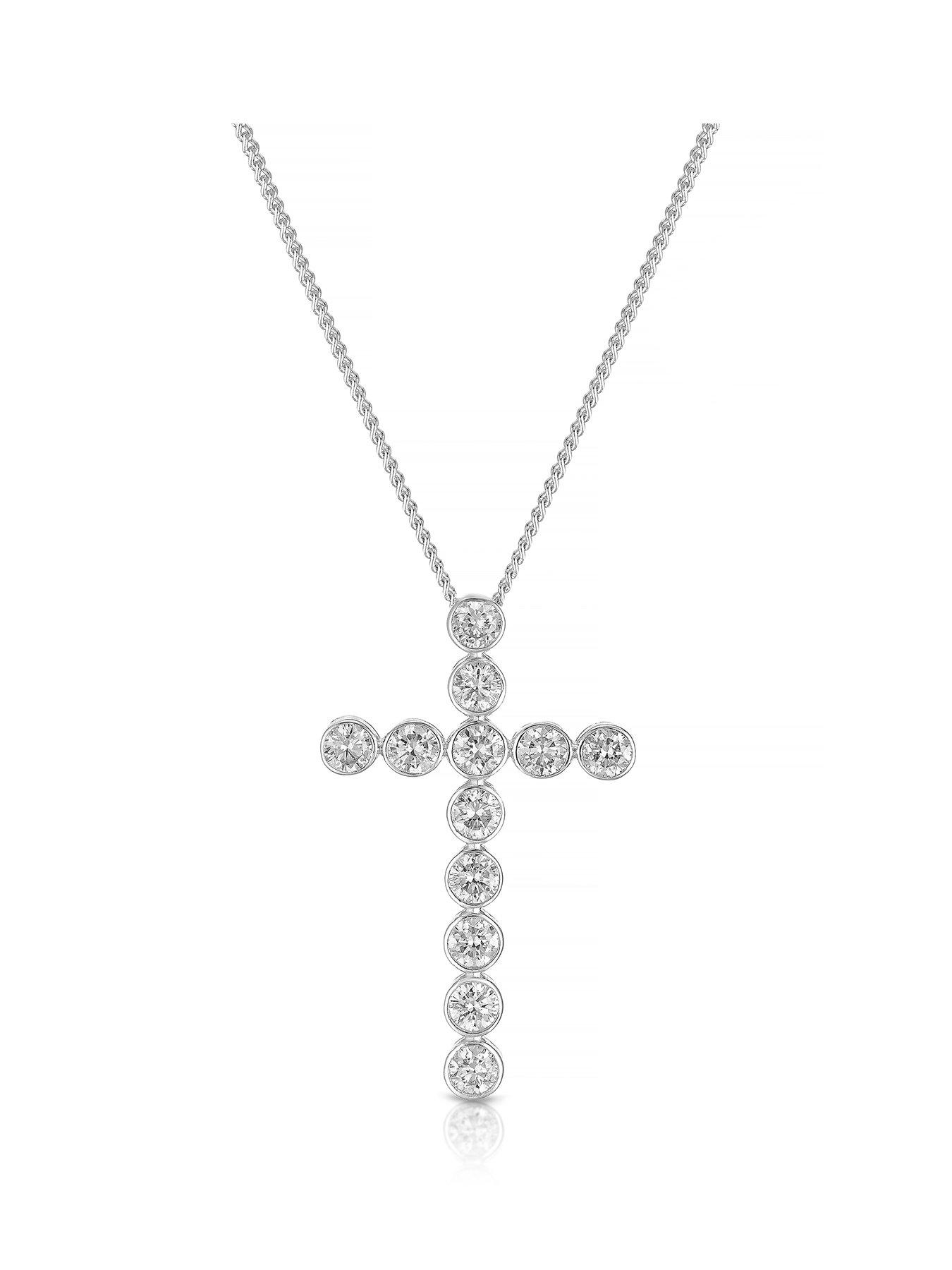harriet-sterling-050ct-lab-grown-diamond-cross-pendant-necklace-silver