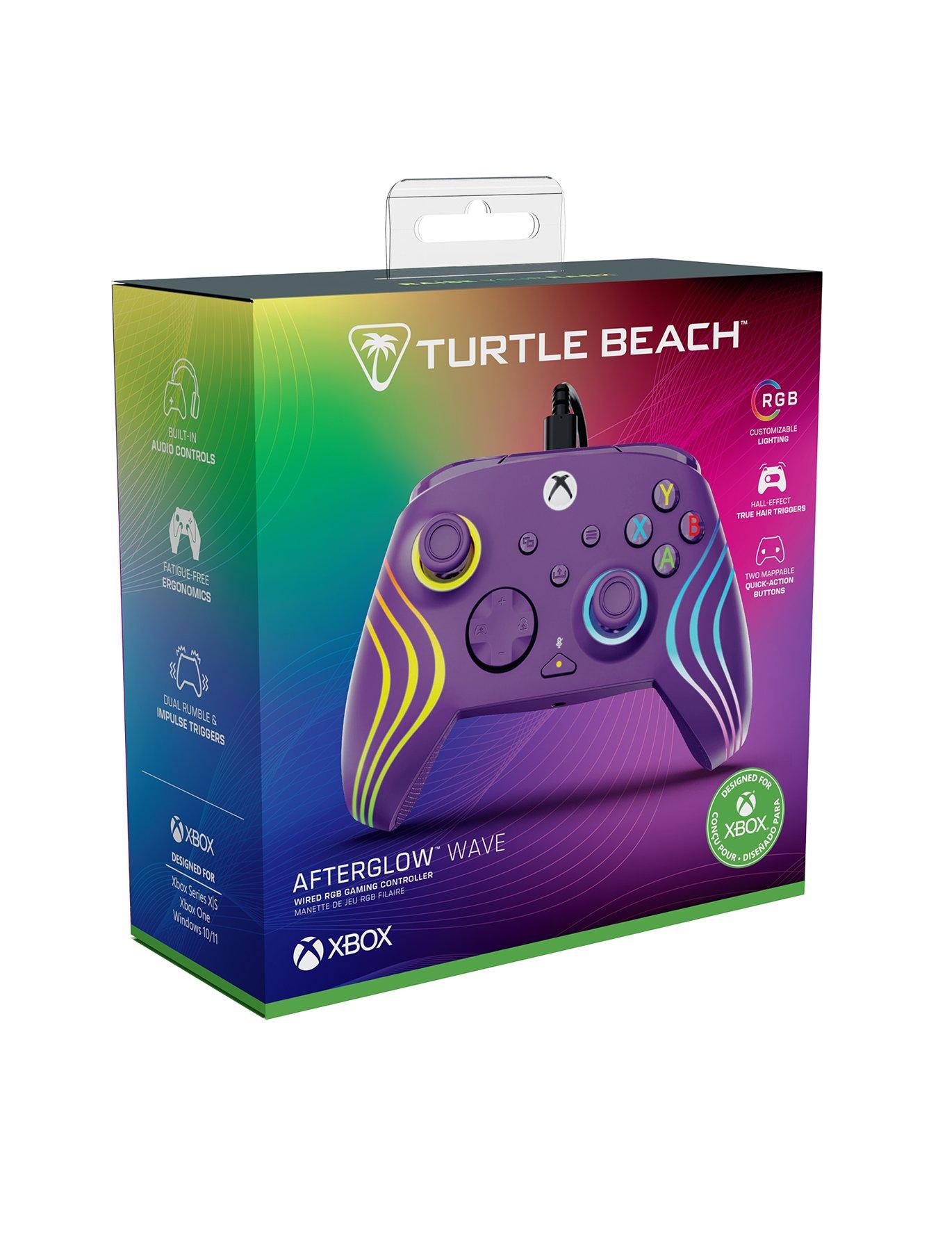  image of turtle-beach-afterglow-wave-wired-rgb-gaming-controller-for-xbox-amp-pc-purple