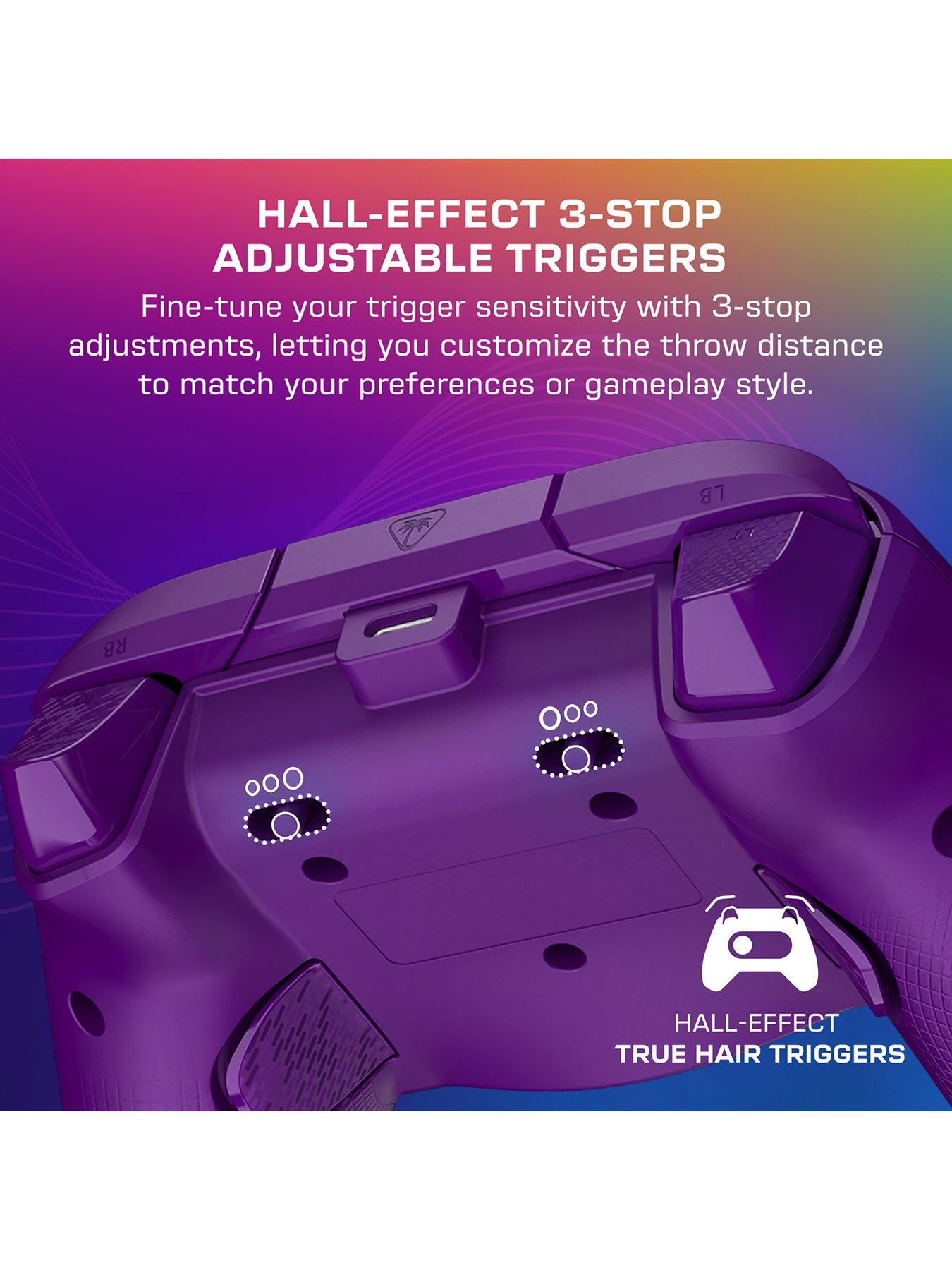  image of turtle-beach-afterglow-wave-wired-rgb-gaming-controller-for-xbox-amp-pc-purple