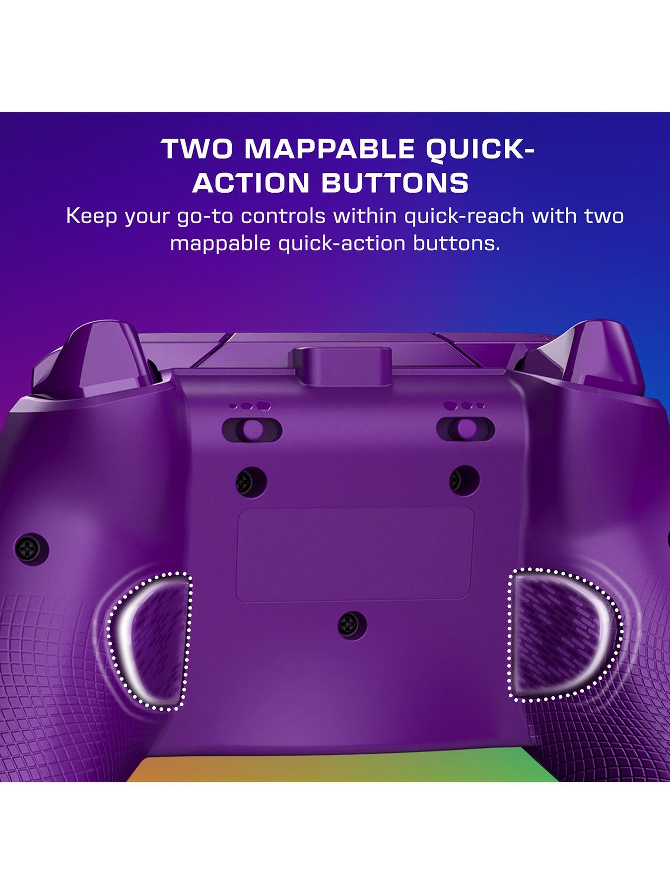  image of turtle-beach-afterglow-wave-wired-rgb-gaming-controller-for-xbox-amp-pc-purple