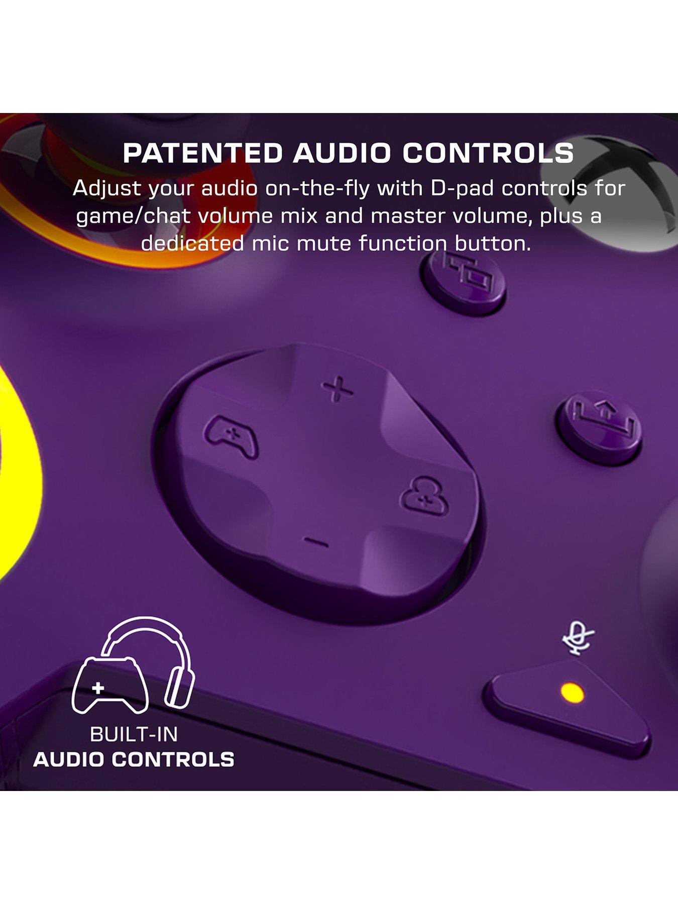  image of turtle-beach-afterglow-wave-wired-rgb-gaming-controller-for-xbox-amp-pc-purple