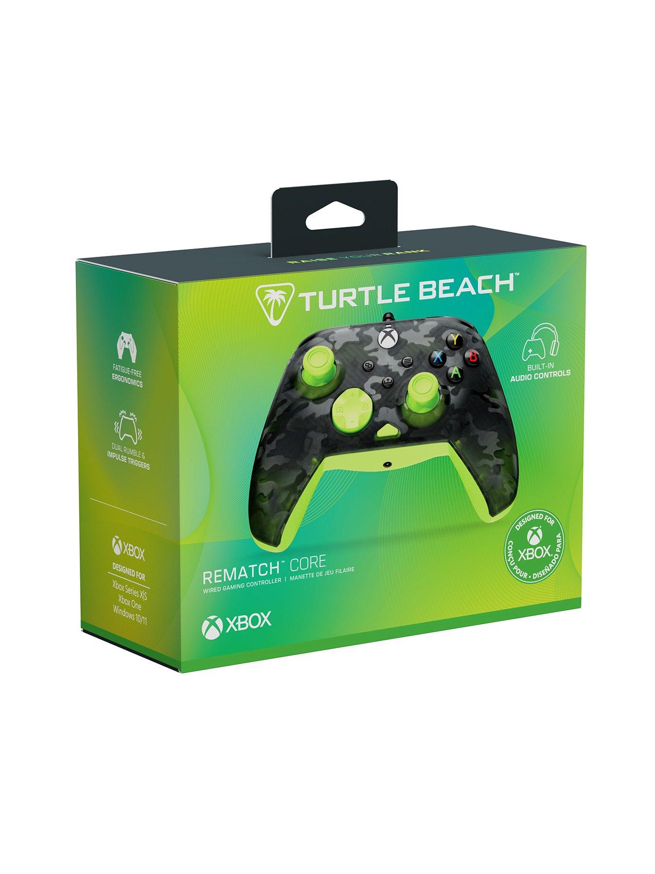 stillFront image of turtle-beach-rematch-core-wired-xbox-controller-ghost-camo-black-amp-yellow
