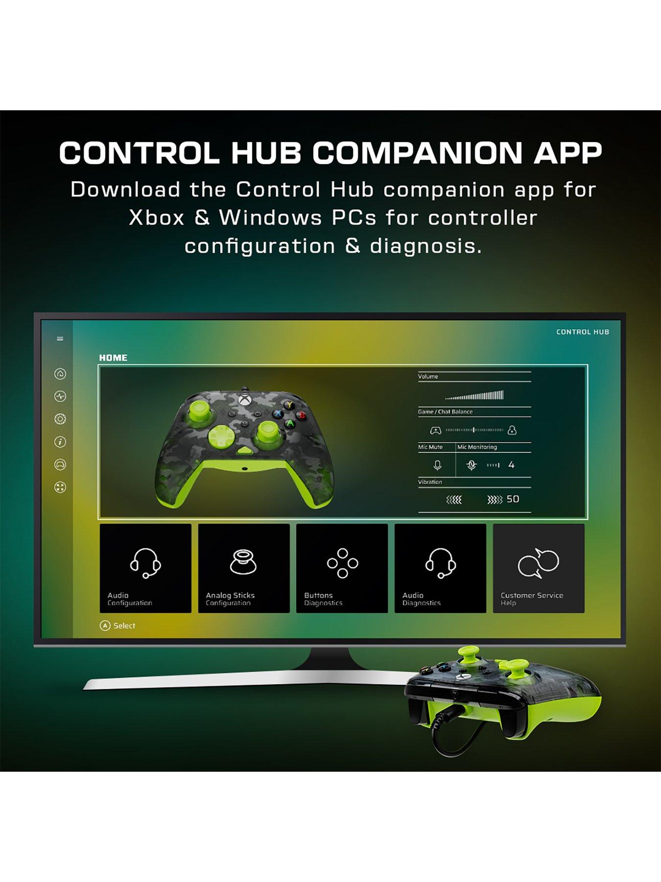  image of turtle-beach-rematch-core-wired-xbox-controller-ghost-camo-black-amp-yellow