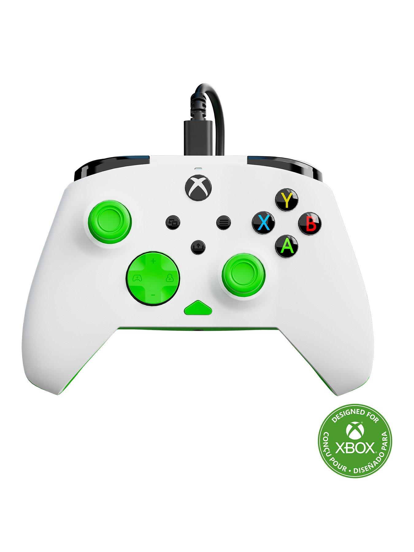 front image of turtle-beach-rematch-core-wired-controller--nbspxb-white-green