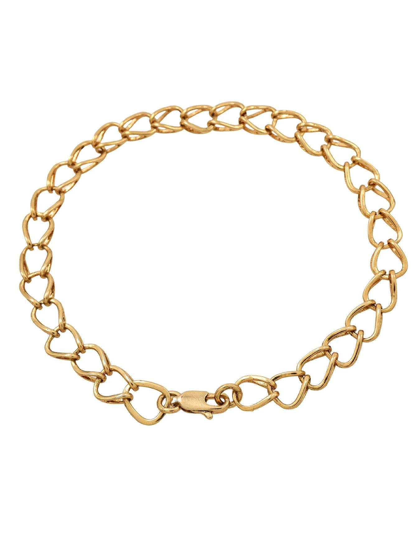 Image 2 of 5 of The Edit HS Edit CHAINS 18ct Yellow Gold Plated Plain Large Link Chain Bracelet