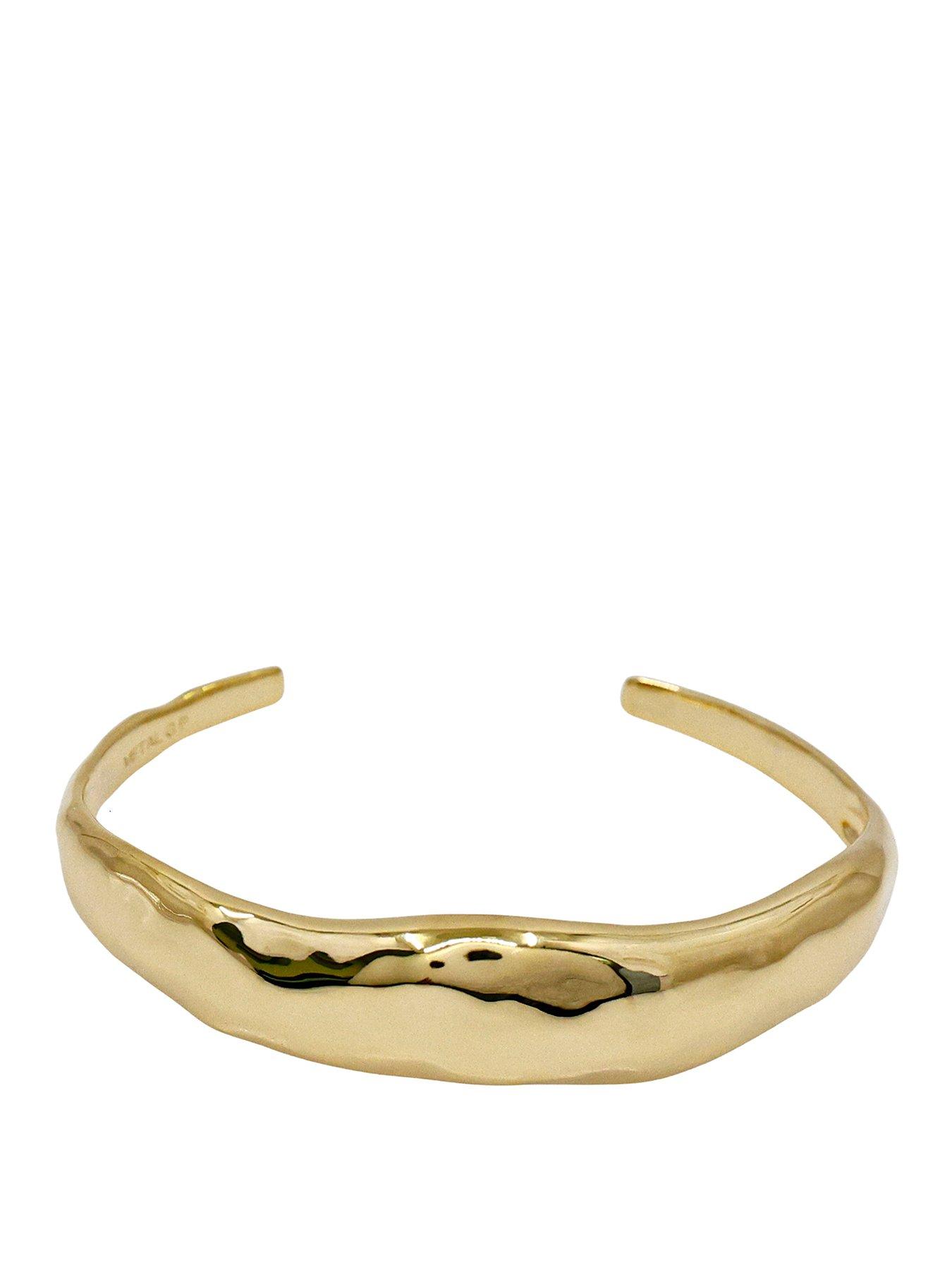 The Edit HS Edit MOLTEN 18ct Yellow Gold Plated Moulded Chunky Bangle