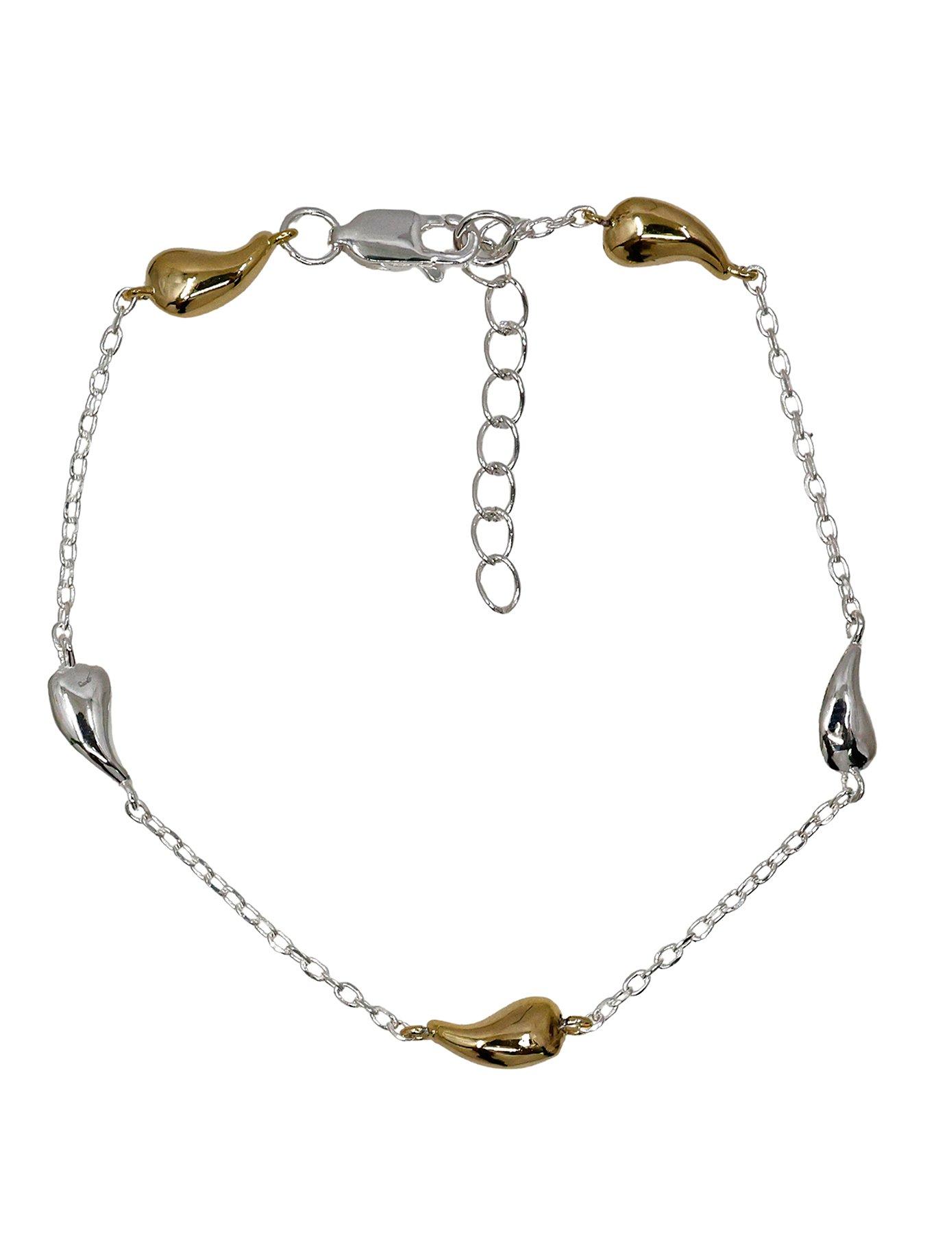 the-edit-hs-edit-teardrop-18ct-yellow-gold-plated-sterling-silver-teardrop-station-bracelet