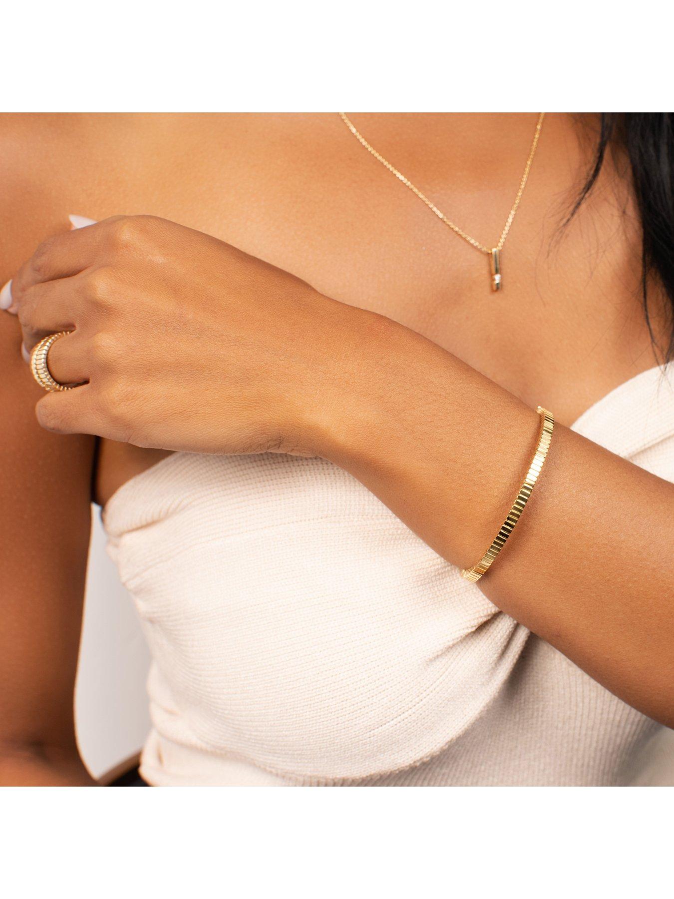  image of kleora-kleora-linea-modern-electrum-linear-bangle