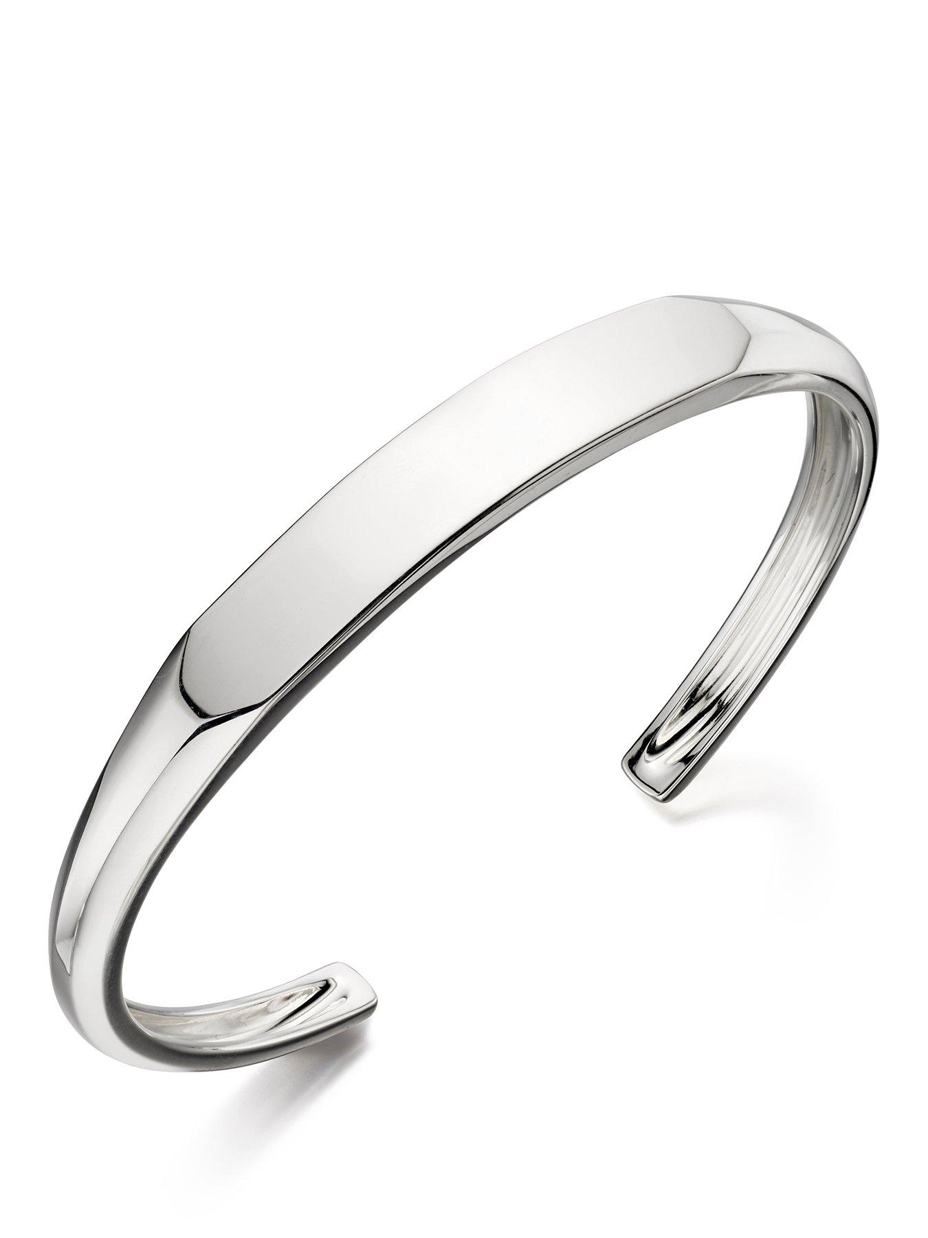 Image 1 of 1 of Ernest Jones Sterling Bangle Bracelet - Silver