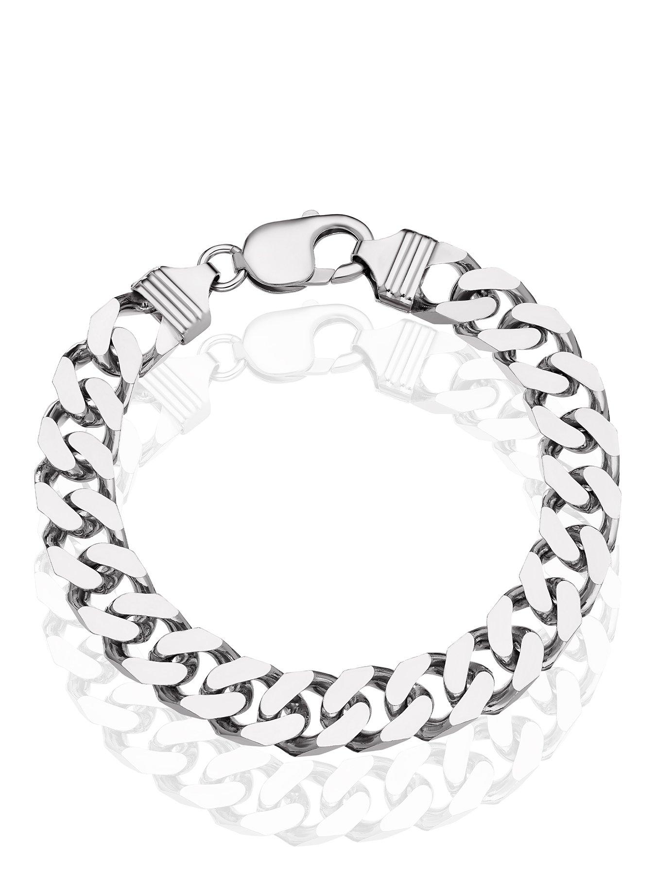 ernest-jones-sterling-7-curb-chain-bracelet-silver