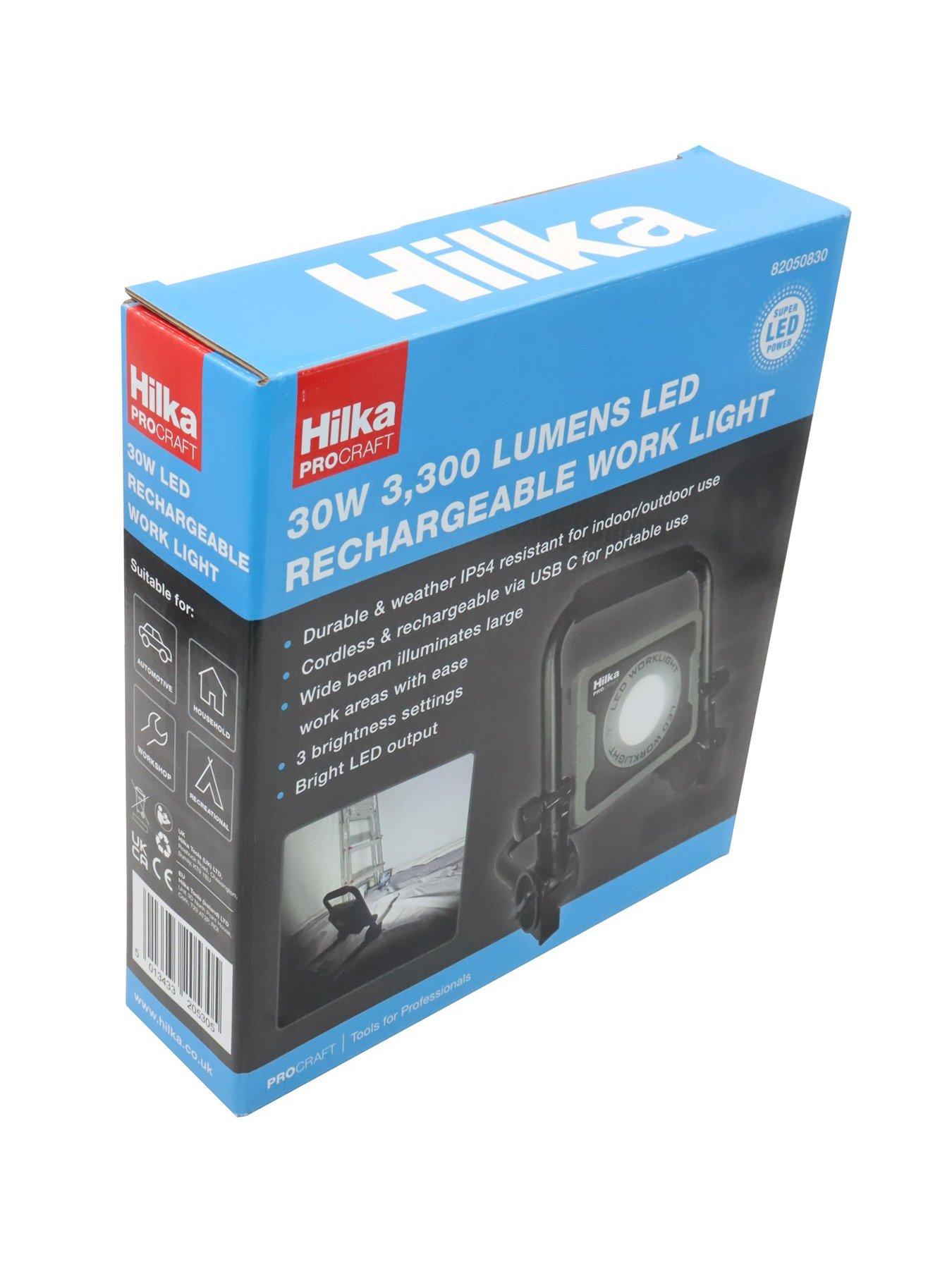 Image 7 of 7 of Hilka 30W 3,300 Lumens LED Rechargeable Work Light