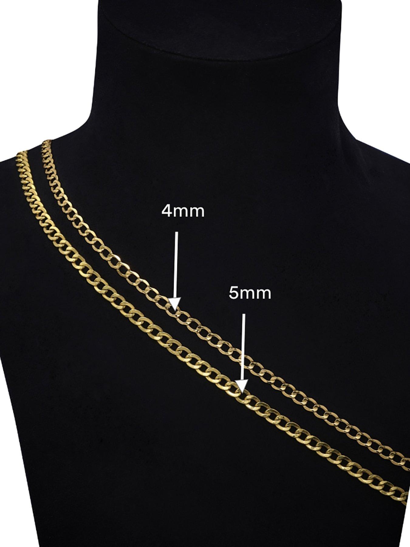  image of h-samuel-mens-sterling-silver-flat-curb-chain-22