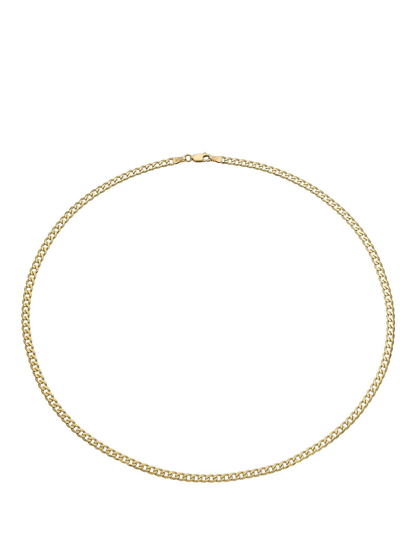 Ernest Jones 9ct Yellow Gold 20" Curb Chain