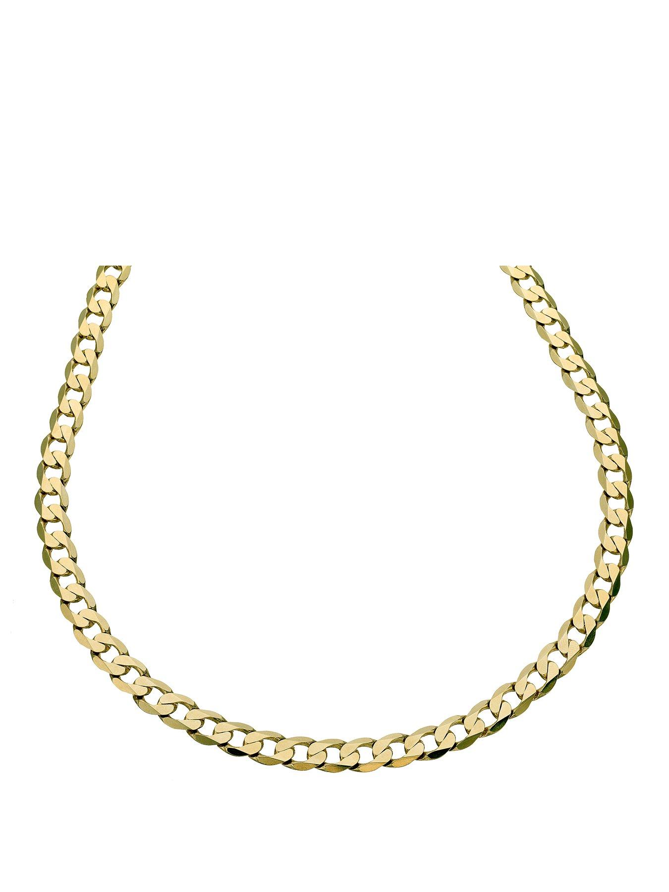front image of ernest-jones-9ct-20-curb-chain-gold