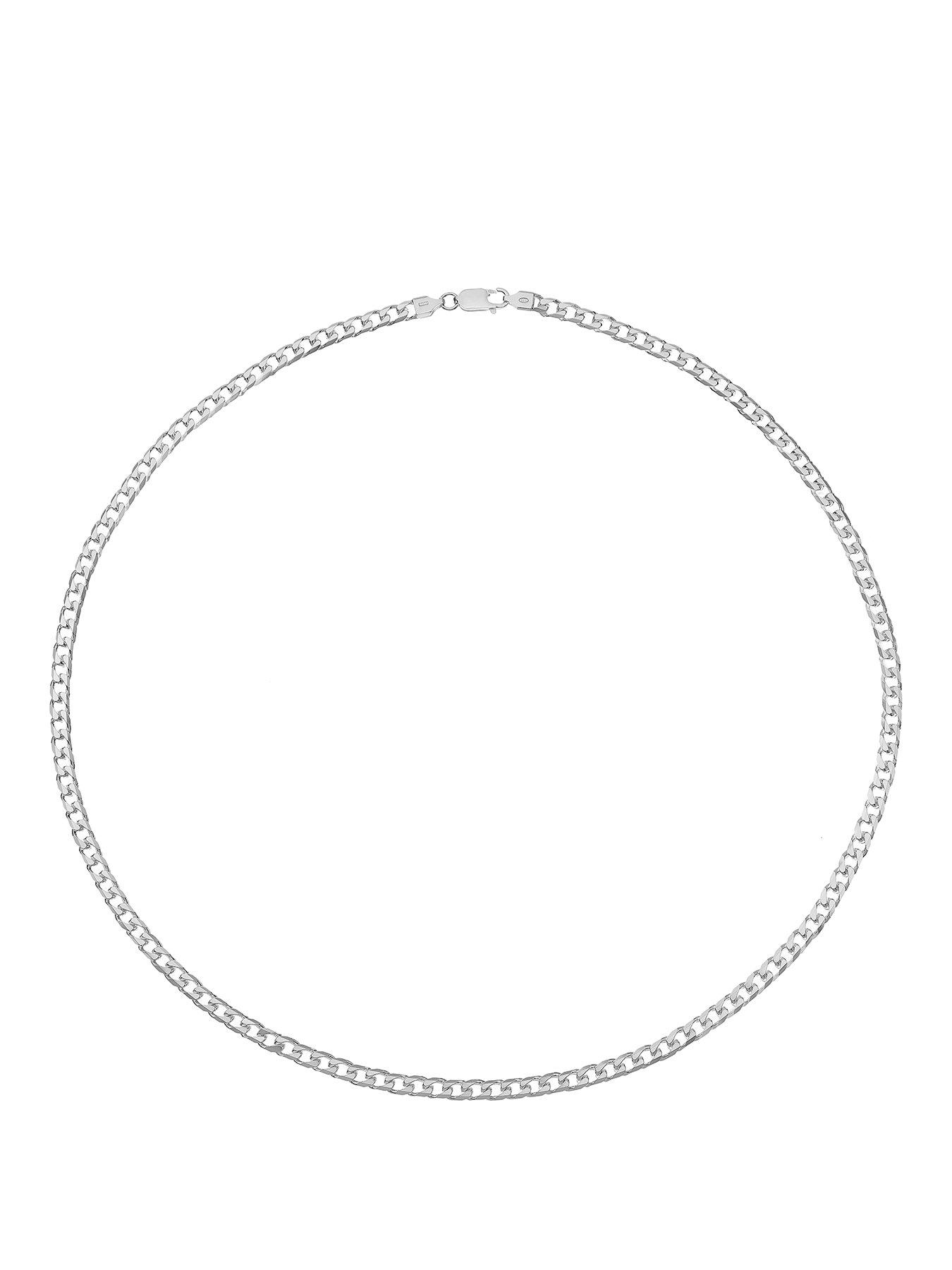Image 1 of 2 of Ernest Jones Sterling 24" Curb Chain - Silver
