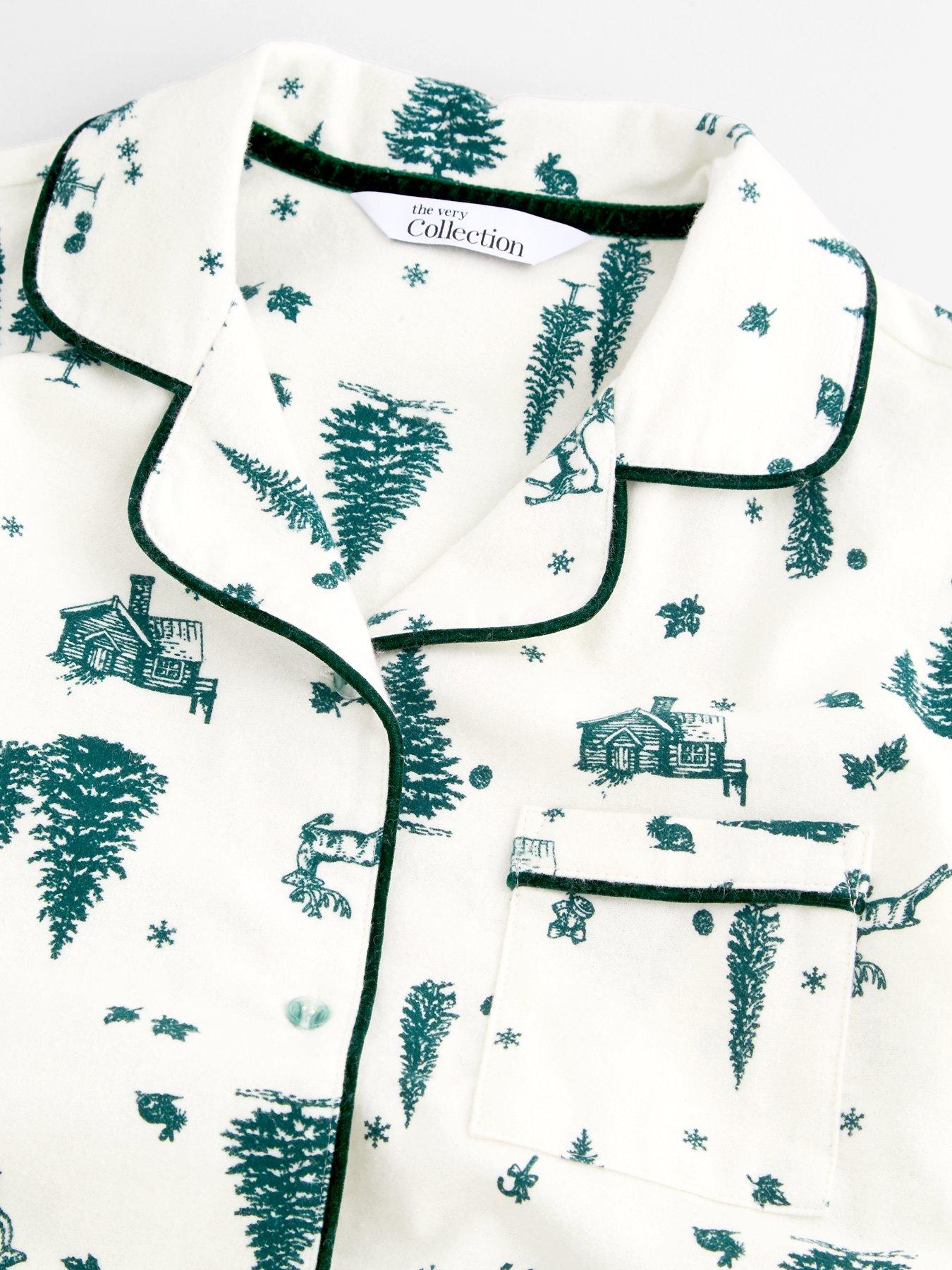 Image 5 of 7 of The Very Collection Kids Family Christmas Brushed Revere Set - Cream