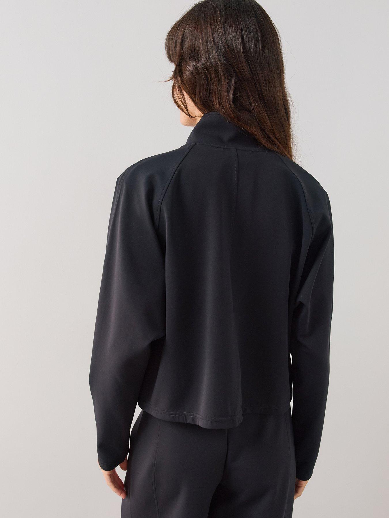 Image 2 of 7 of The Very Collection Scuba Utility Jacket Co-Ord - Black