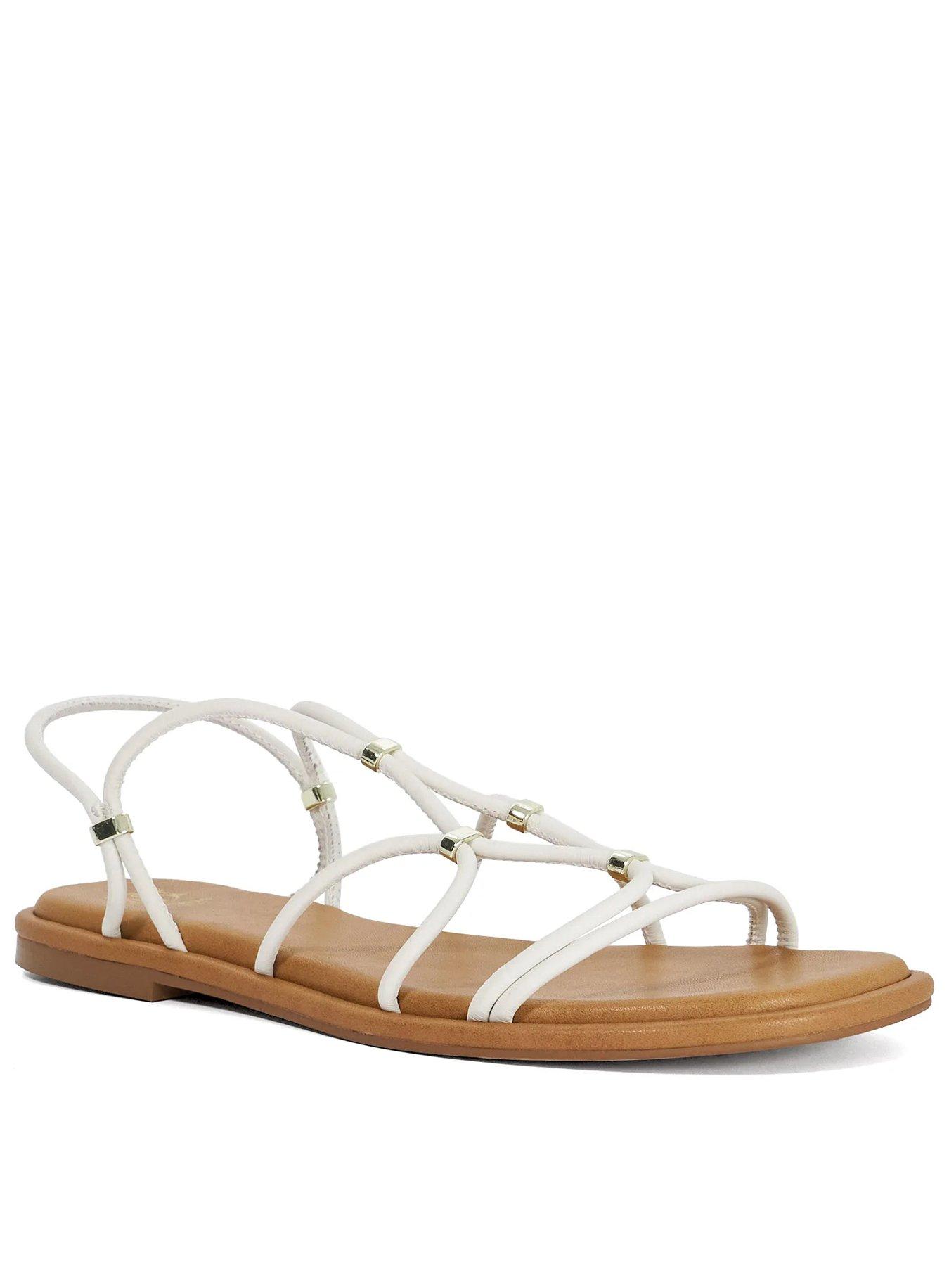 Dune London Leola Casual Sandals - White
