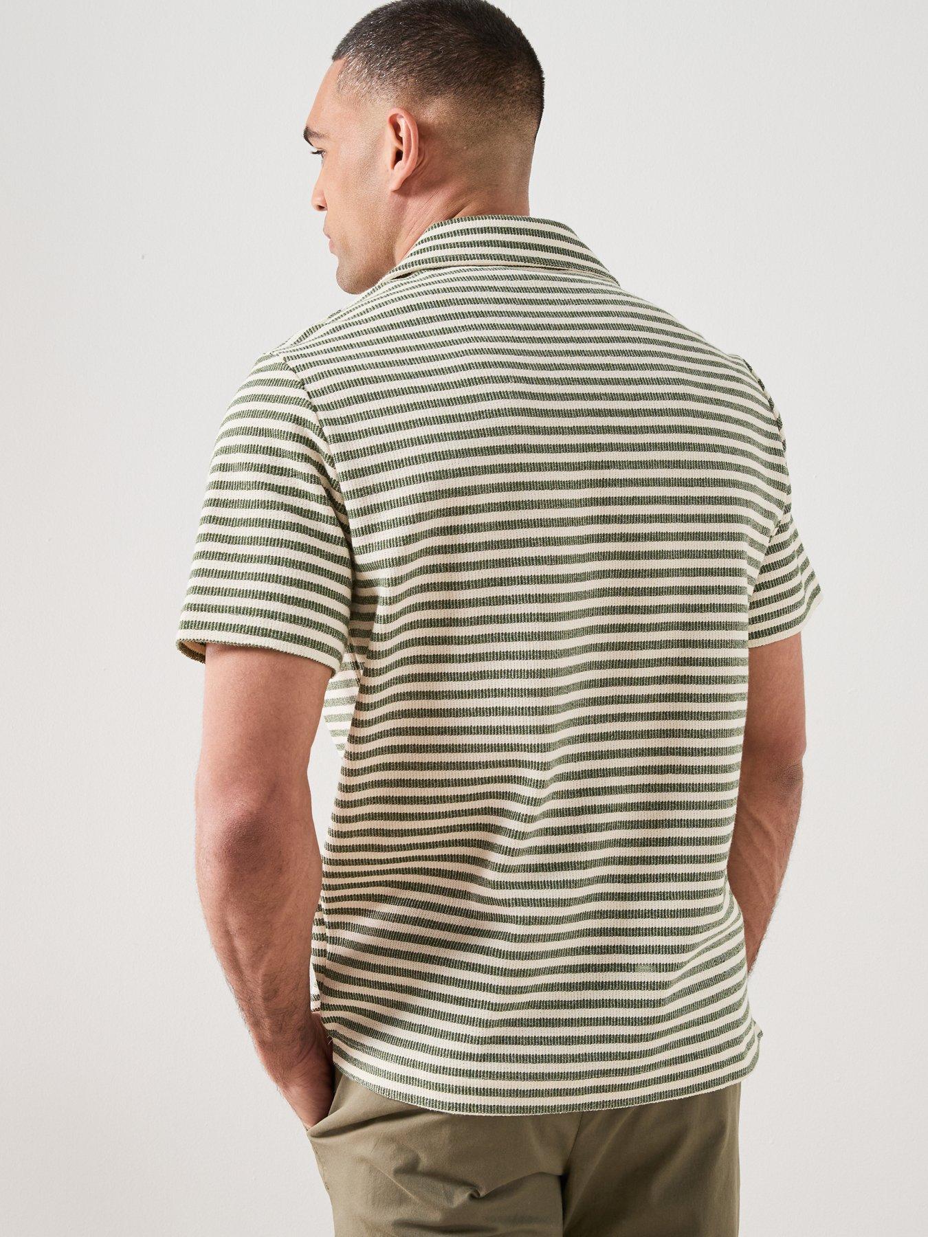 Image 2 of 5 of Mango Mango Xavir Short Sleeve Poloshirt - Medium Green