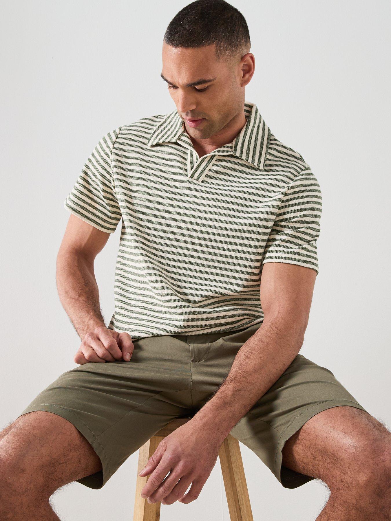 Image 5 of 5 of Mango Mango Xavir Short Sleeve Poloshirt - Medium Green