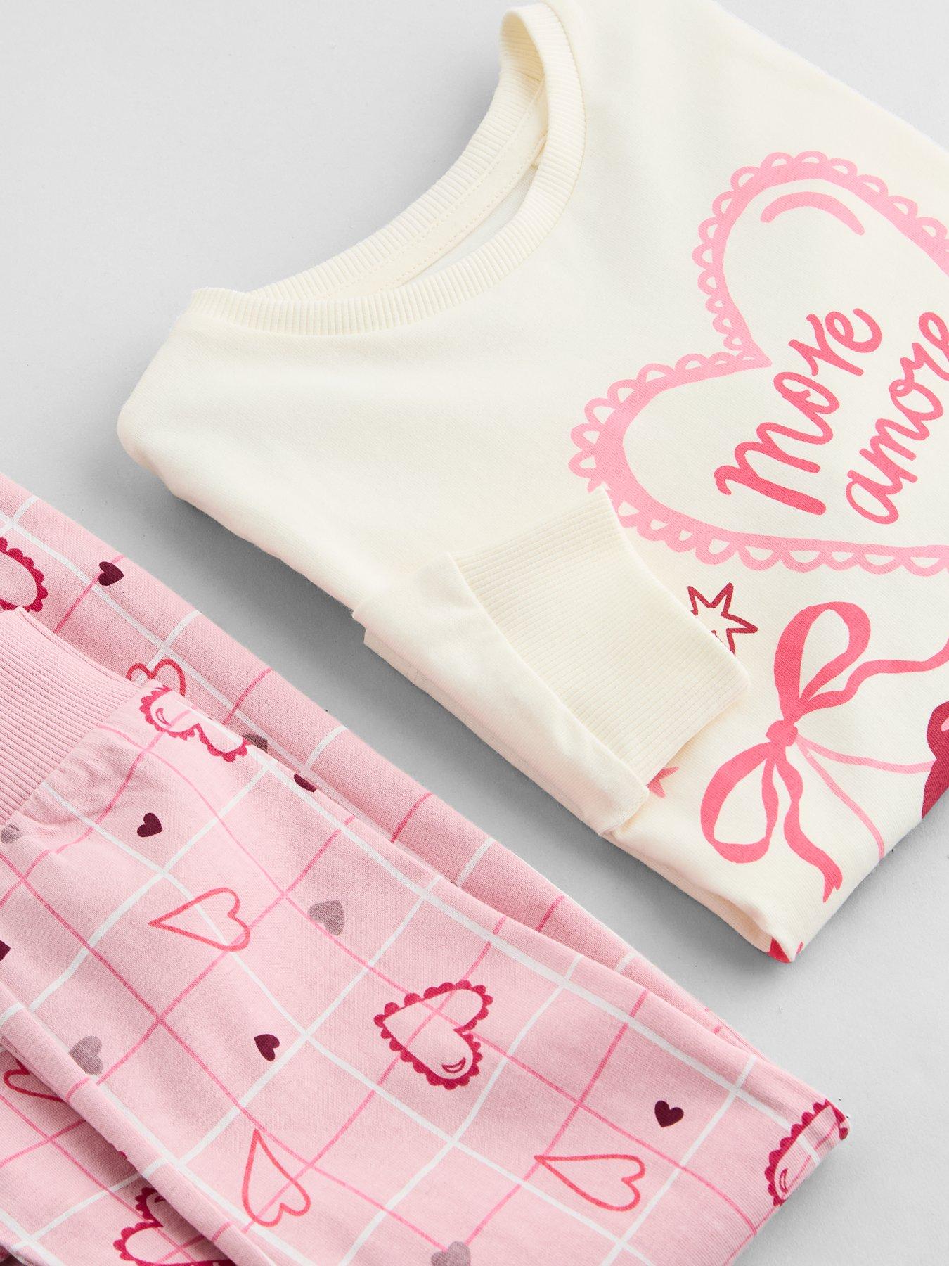 Image 5 of 5 of The Very Collection Girls More Amour Long Sleeve Pyjama