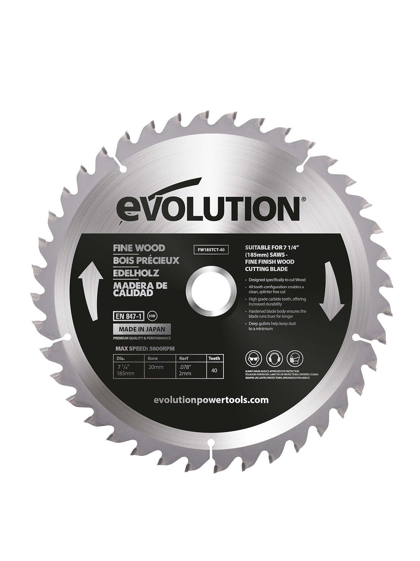 Image 1 of 6 of Evolution 185mm Fine Wood Circ Saw Blade