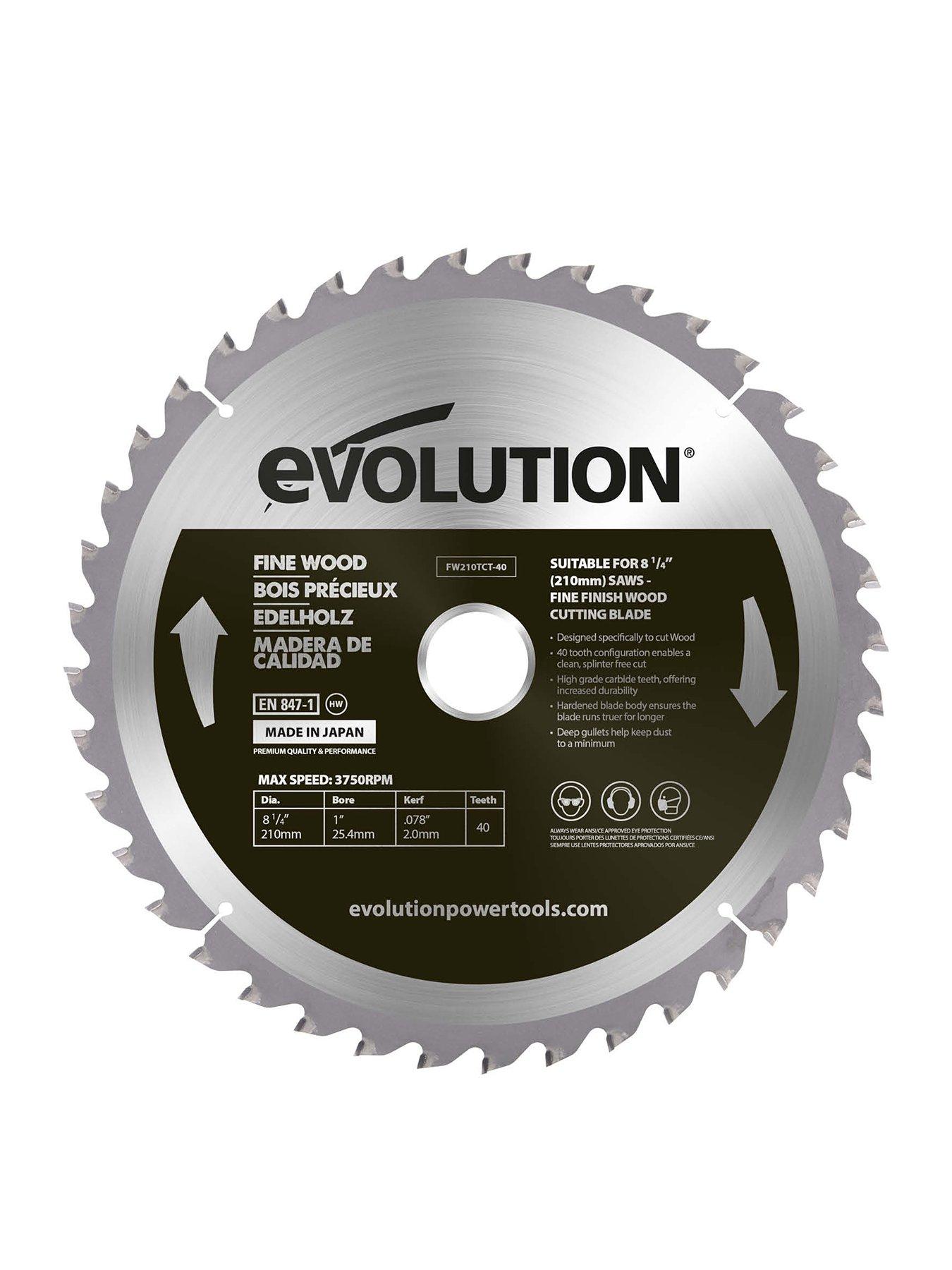 Image 1 of 6 of Evolution 210mm Fine Wood Mitre Saw Blade