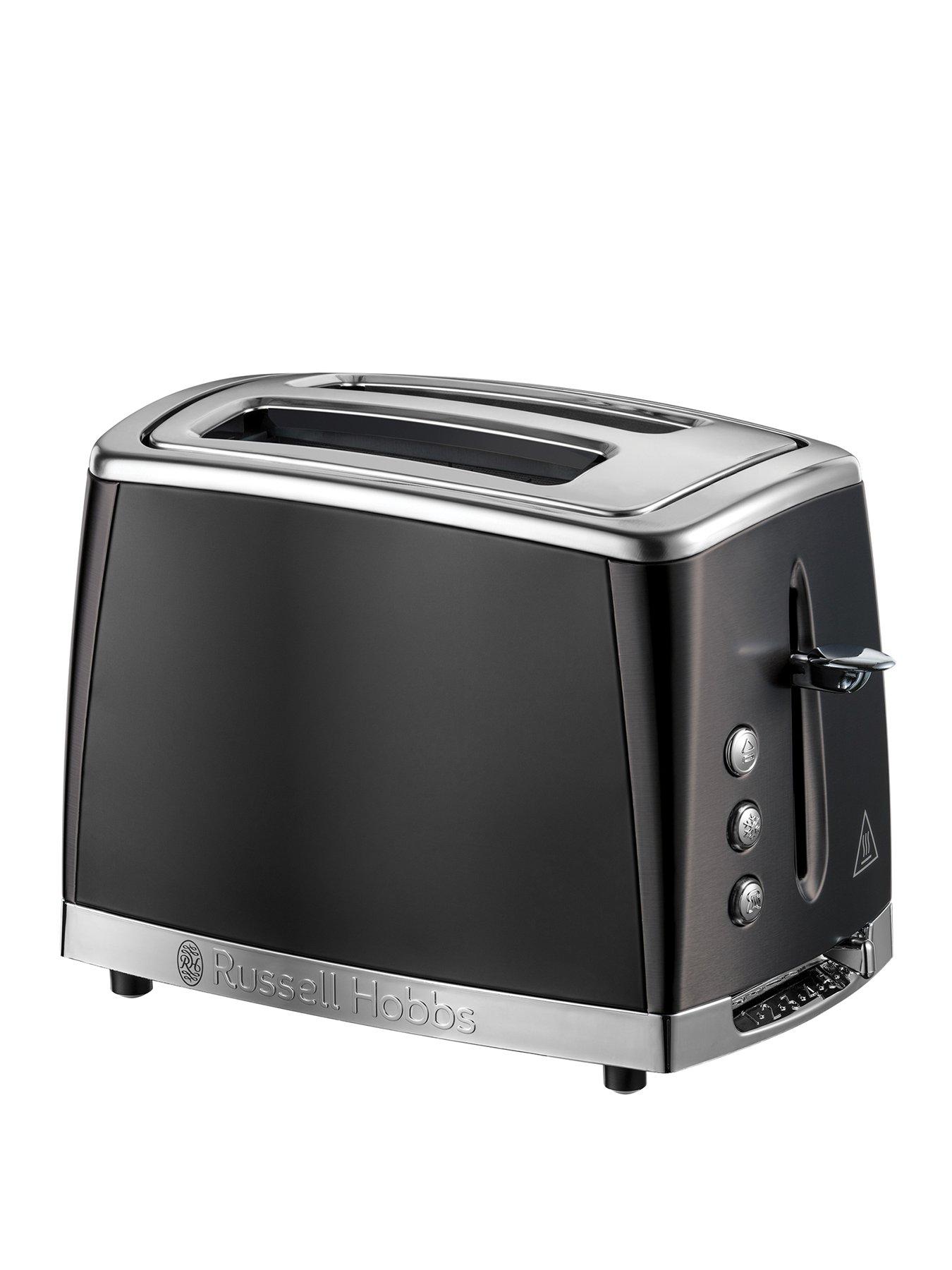 Russell Hobbs Luna 2 Slice Toaster - Matte Black