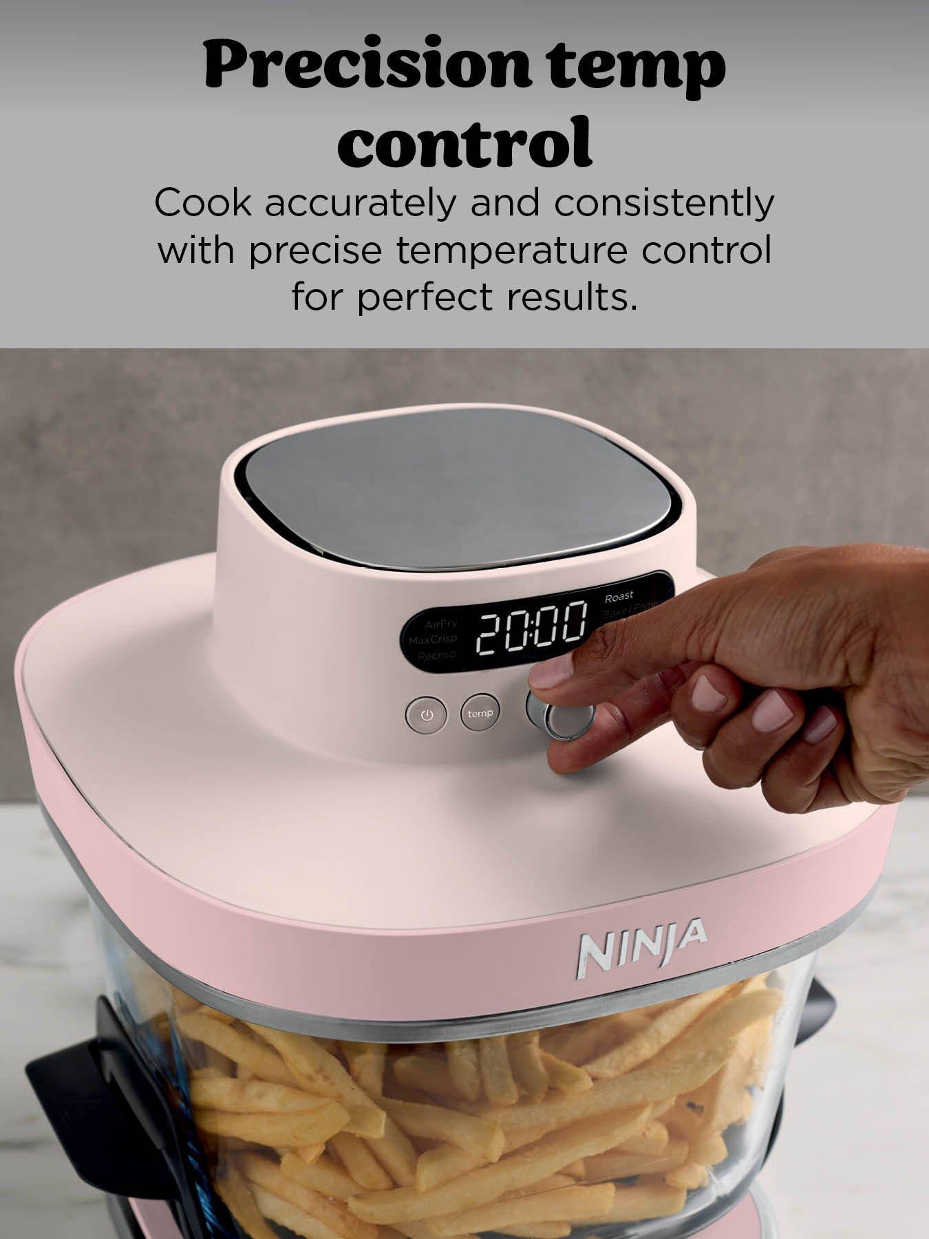 NINJA CRISPi PRO 7-in-1 Glass Air Fryer - Rose Quartz AS101UKRS