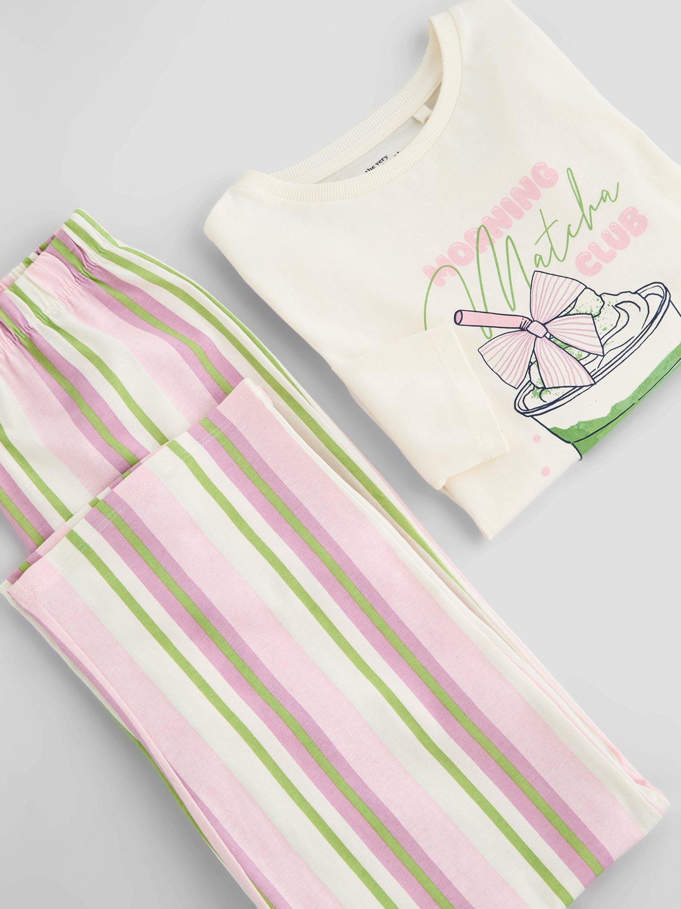 Image 3 of 6 of The Very Collection Matcha Stripe Value Pyjama - Multi