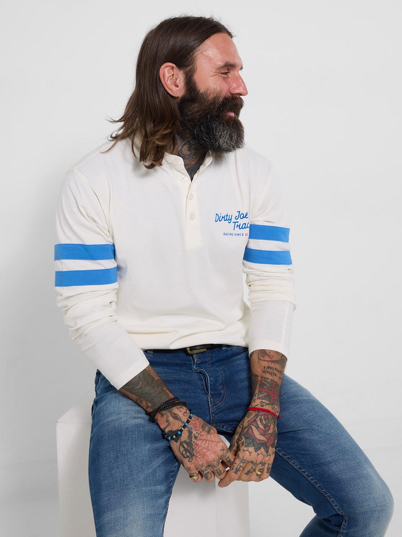 Image 3 of 6 of Joe Browns Retro Ride Embroidered Long Sleeve Henley T-Shirt