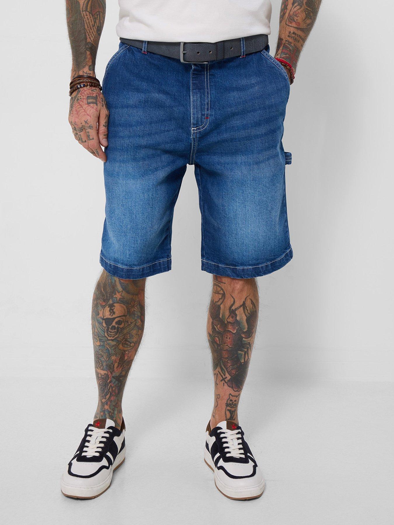 Joe Browns Denim Carpenter Shorts - Blue