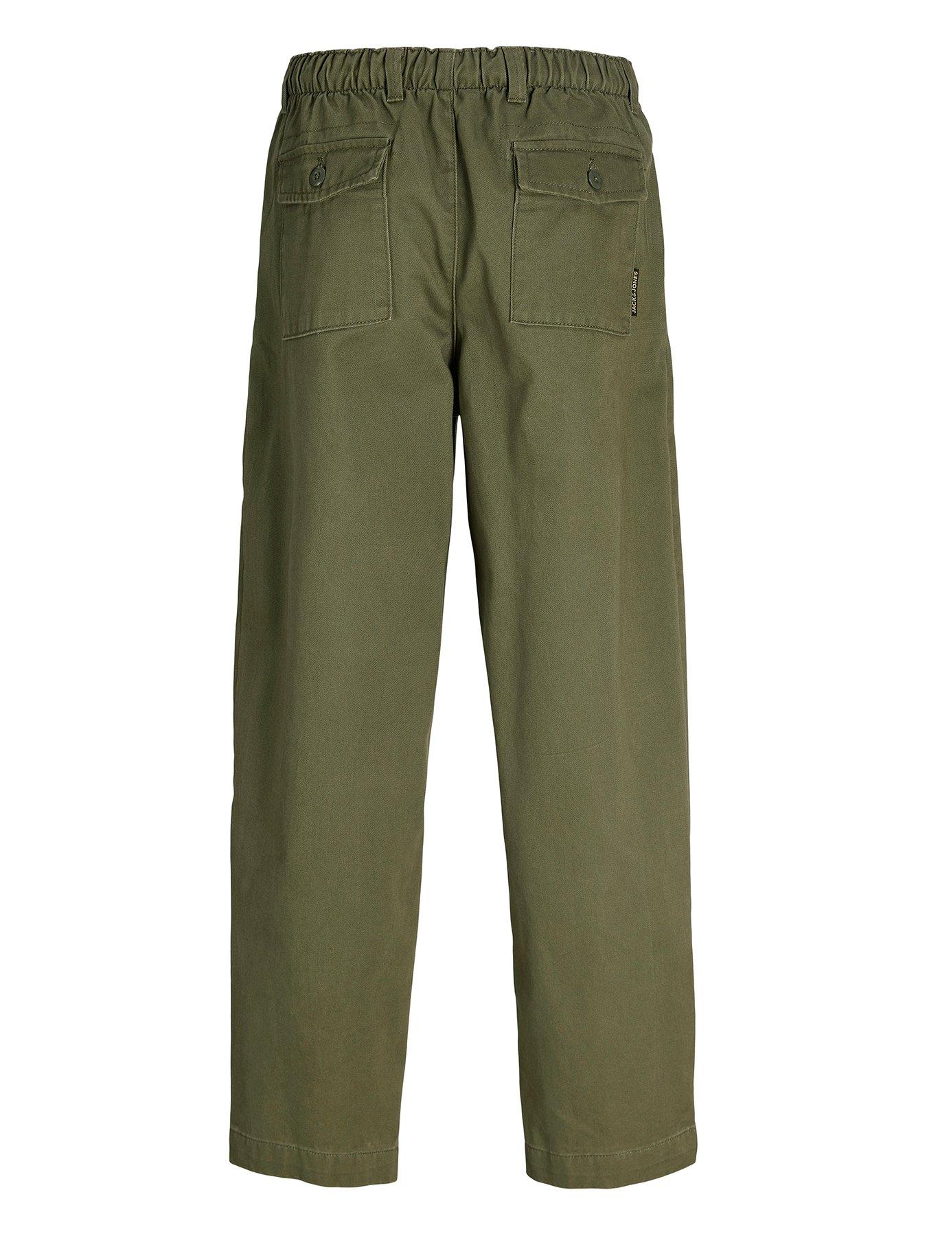 Image 3 of 4 of Jack & Jones Junior Boys Elvaro Trousers - Khaki